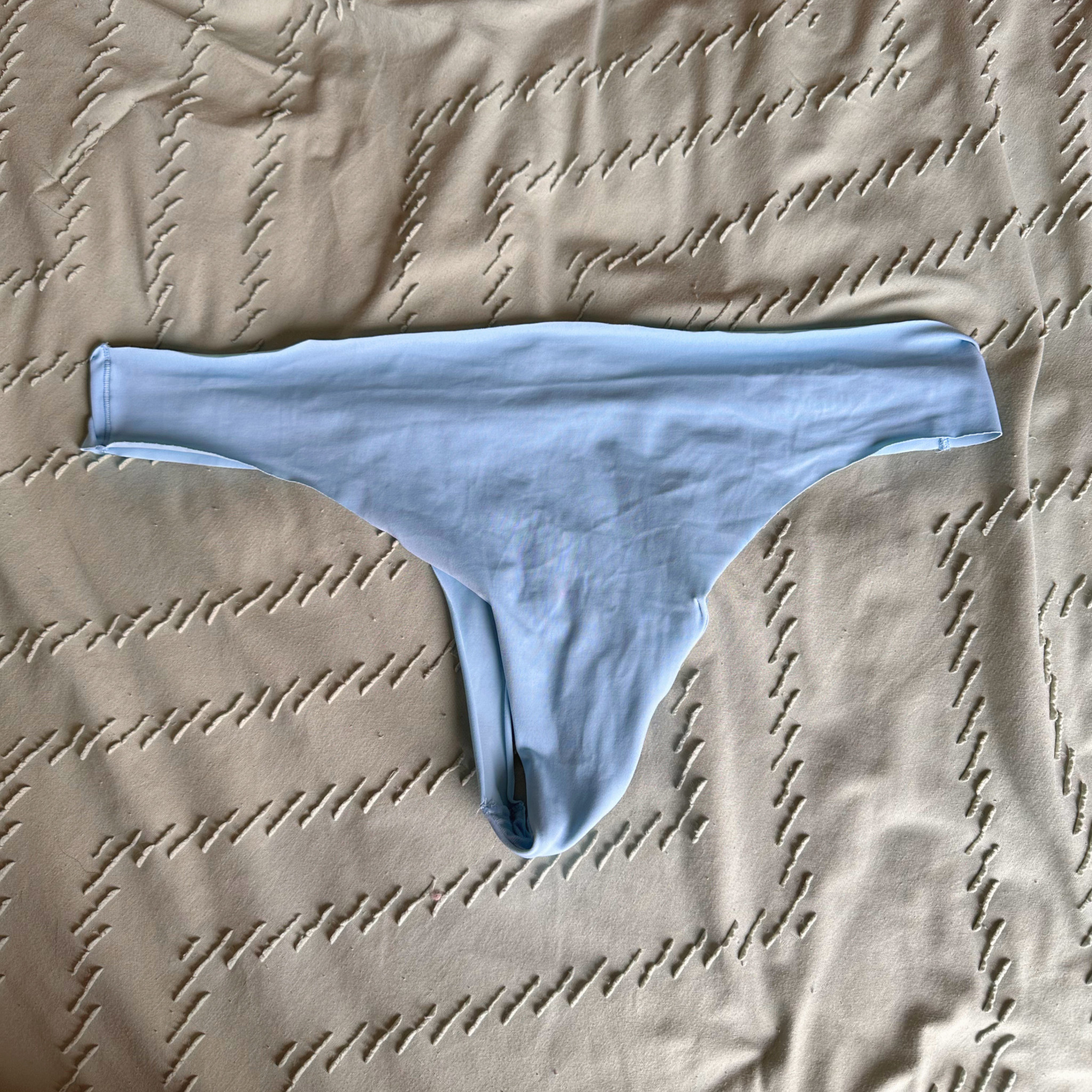 Light blue thong