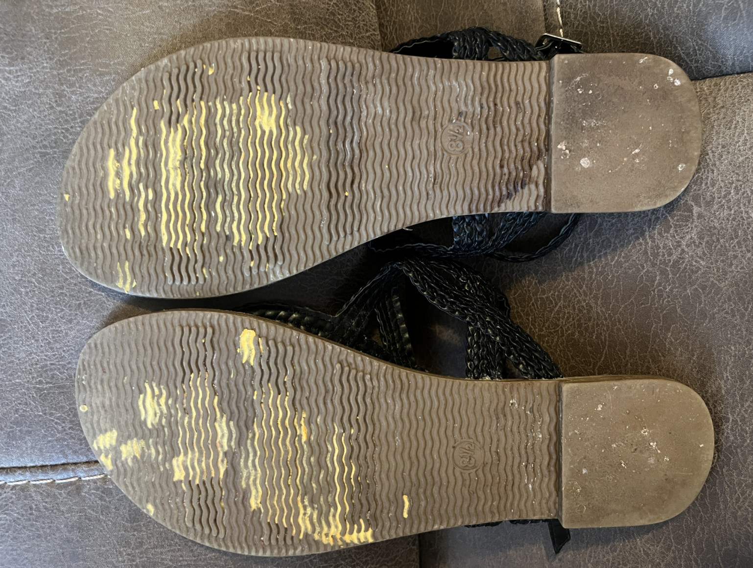 Well Worn Sandals Dirty