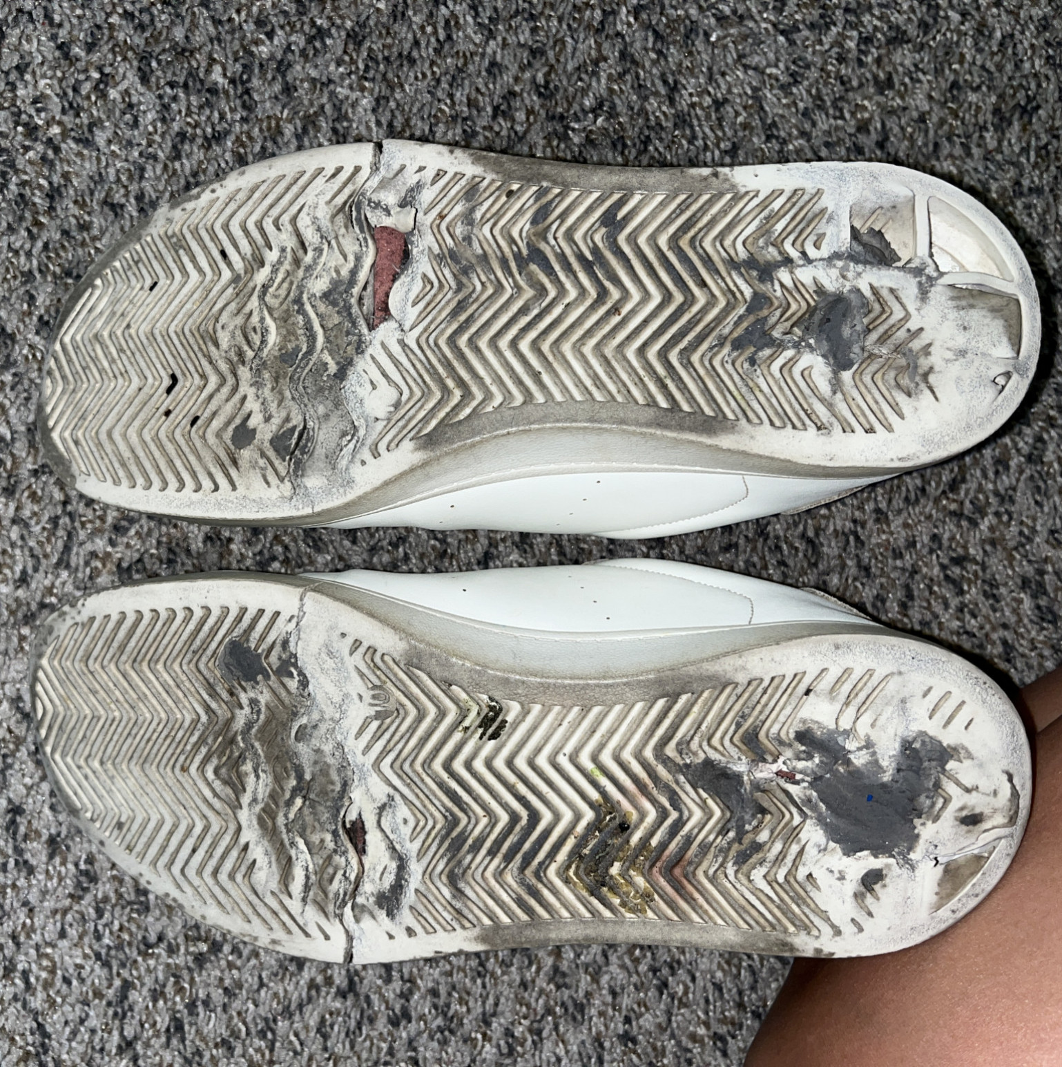 Filthy Dirty White Sneakers