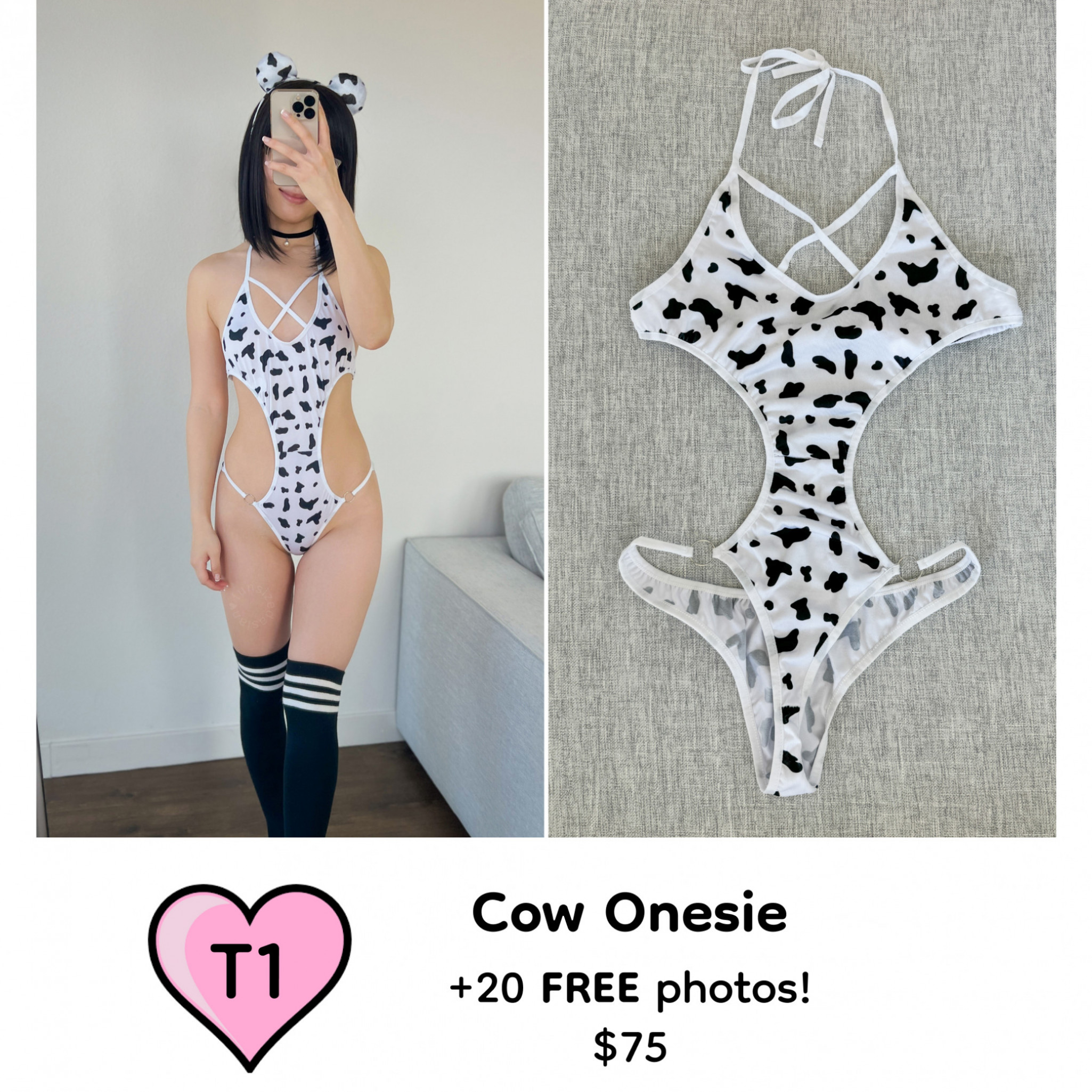 Cow print dildo