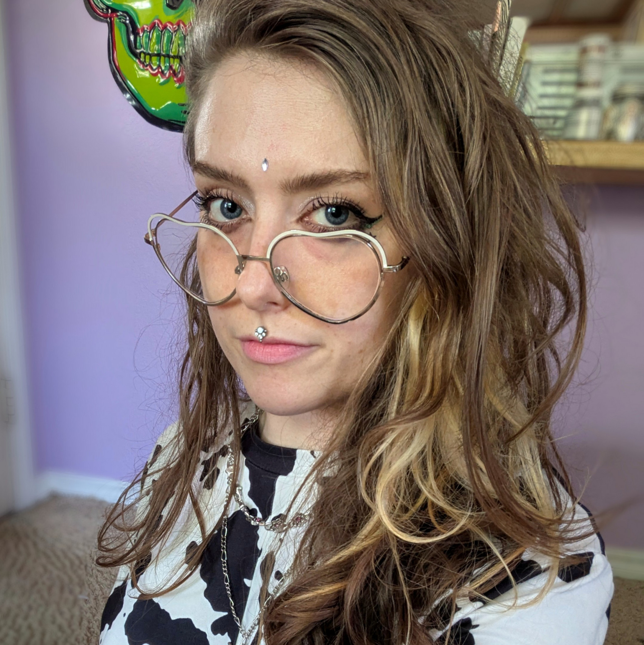 Cowprint and Black Panties Lewd Photoset