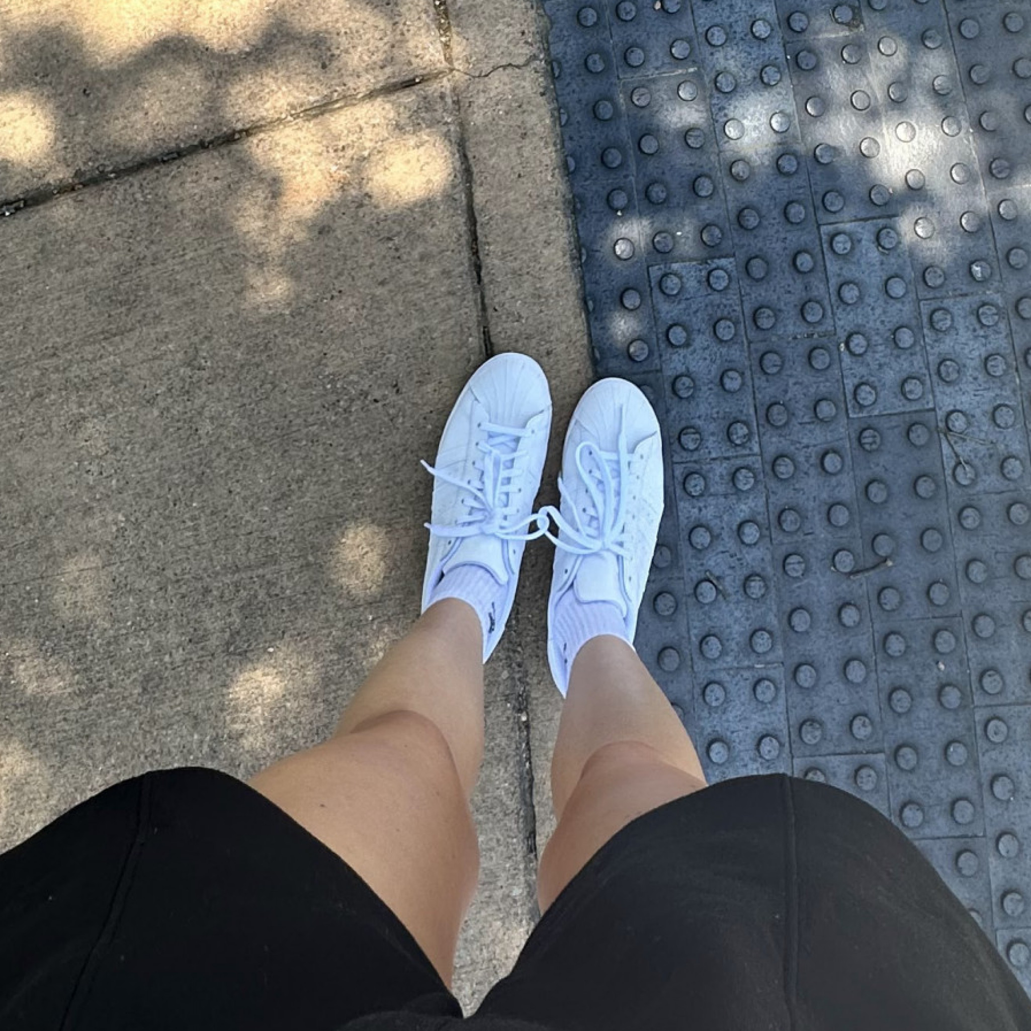 white adidas shell toes