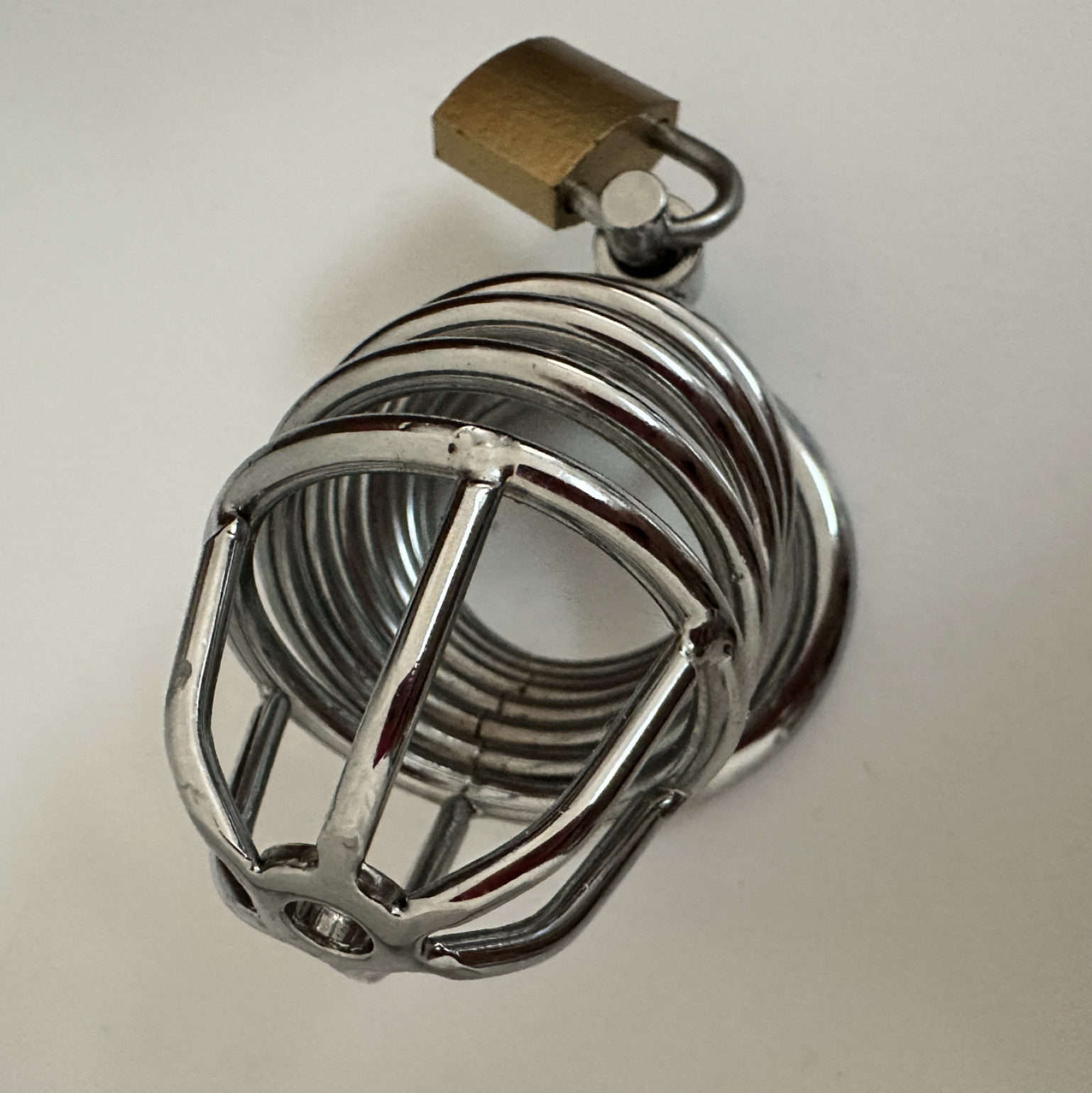 Steel Chastity Cage  Owned by Your Goddess