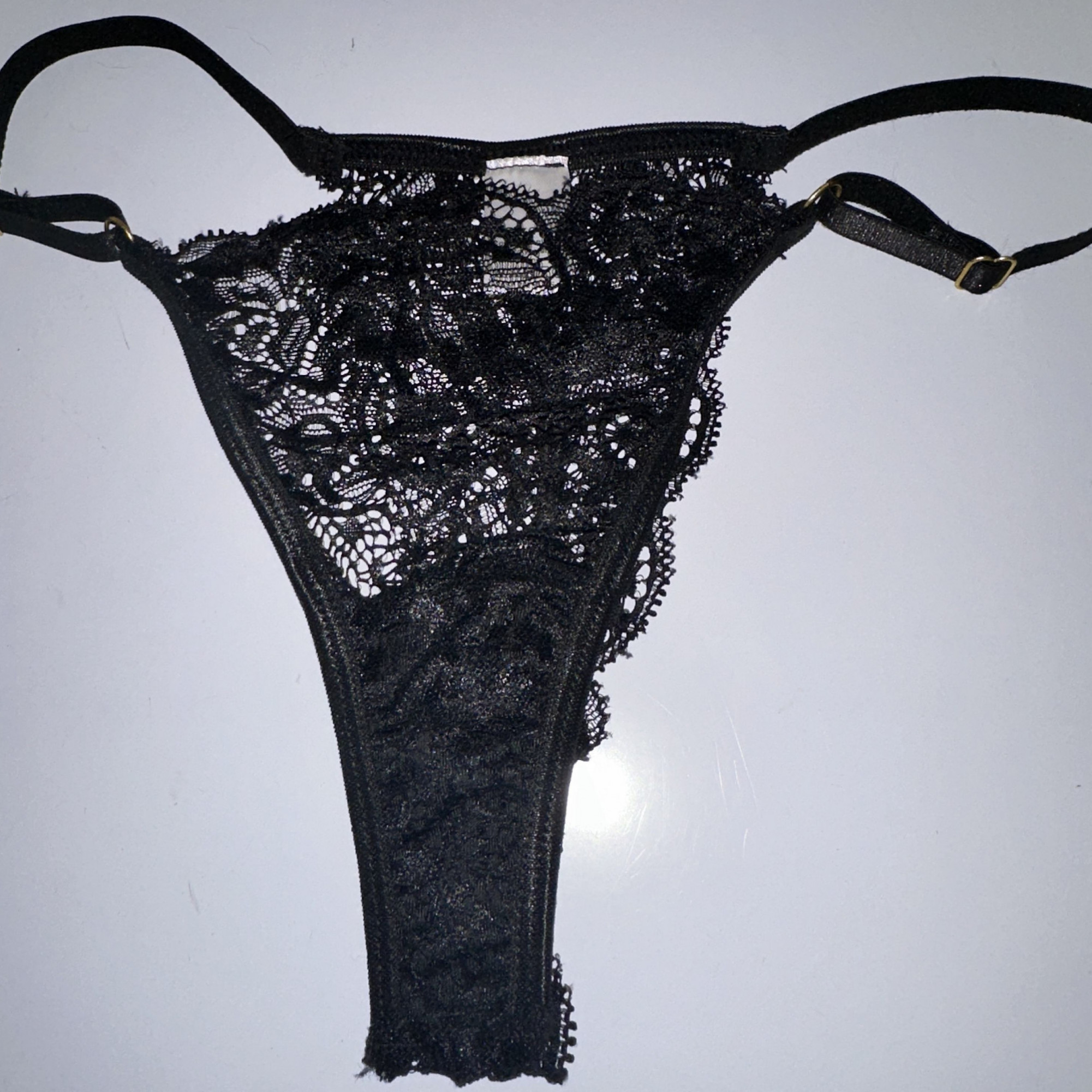 Goddess Anittas Worn Black Lace Panties  Intimate
