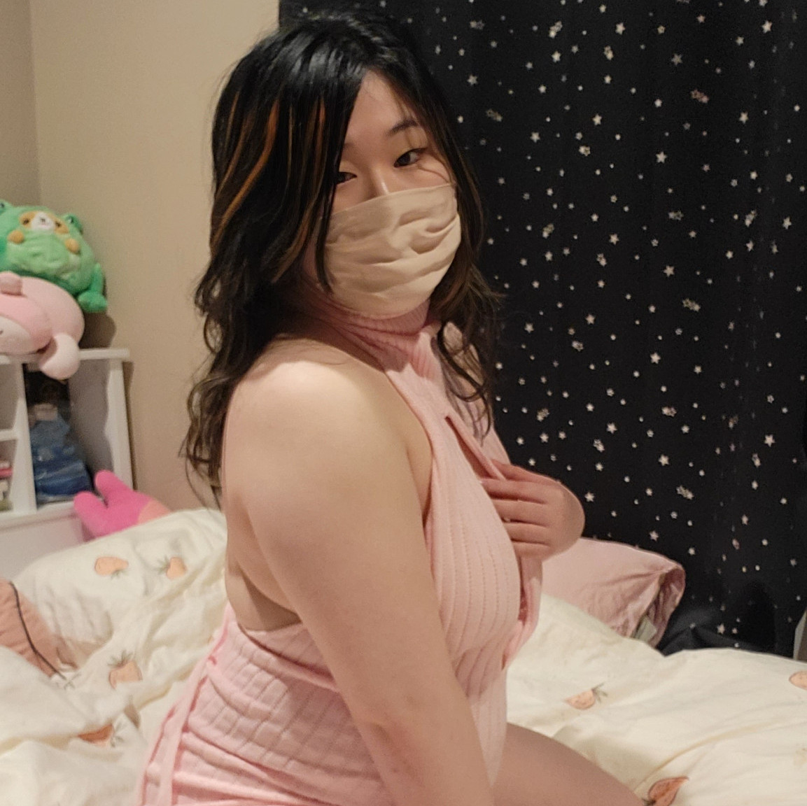 Pink Virgin Killer Sweater