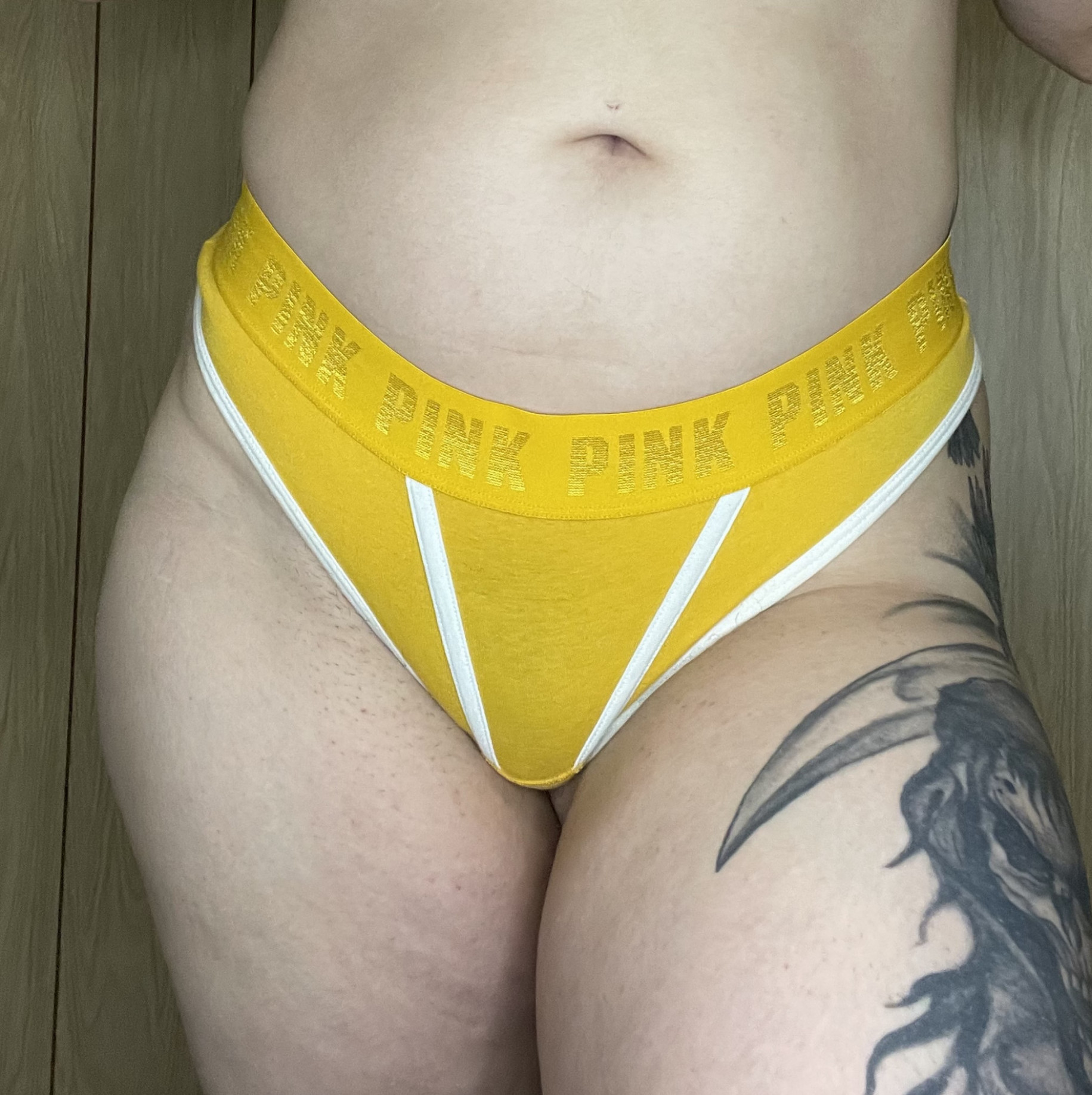 PINK Yellow Thong