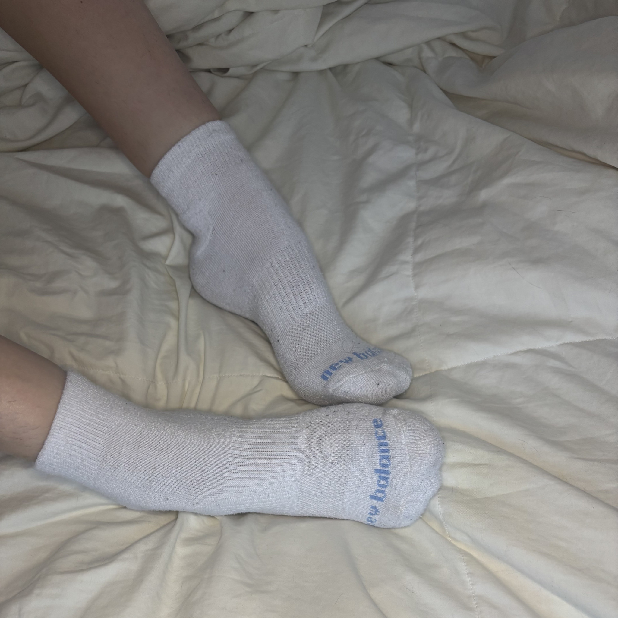 White New Balance Ankle Socks