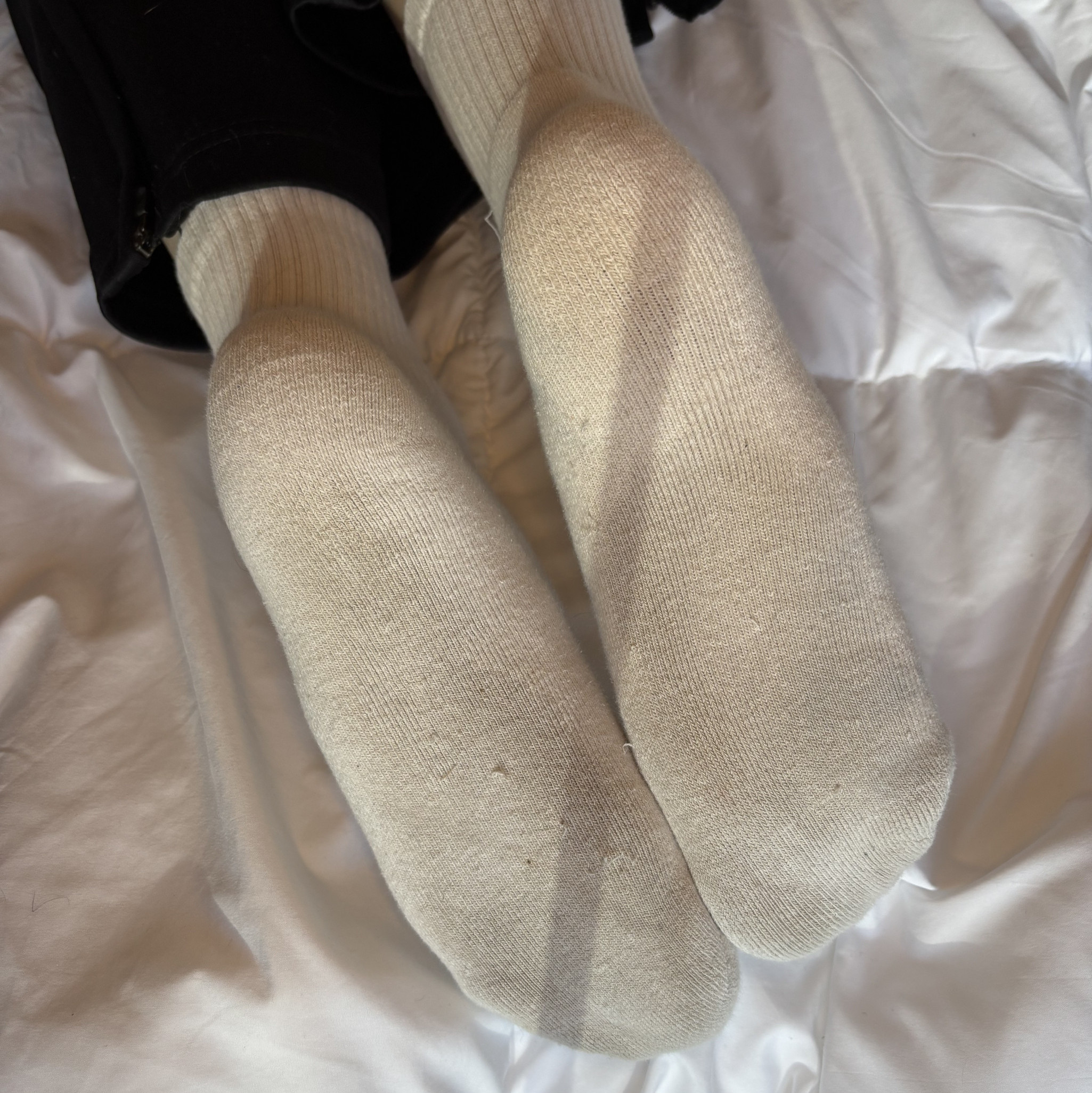 TNA White Ankle Socks