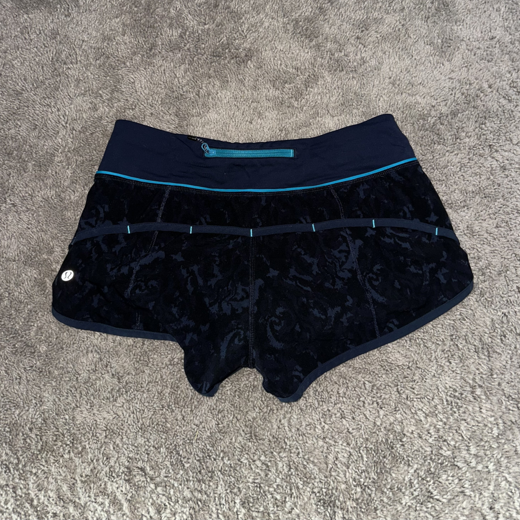 Blue Lululemon Running Shorts