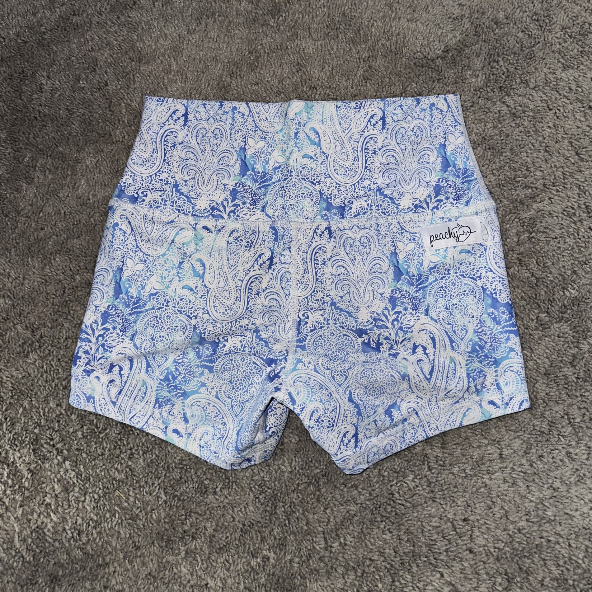 Blue Peachy Athletic Shorts