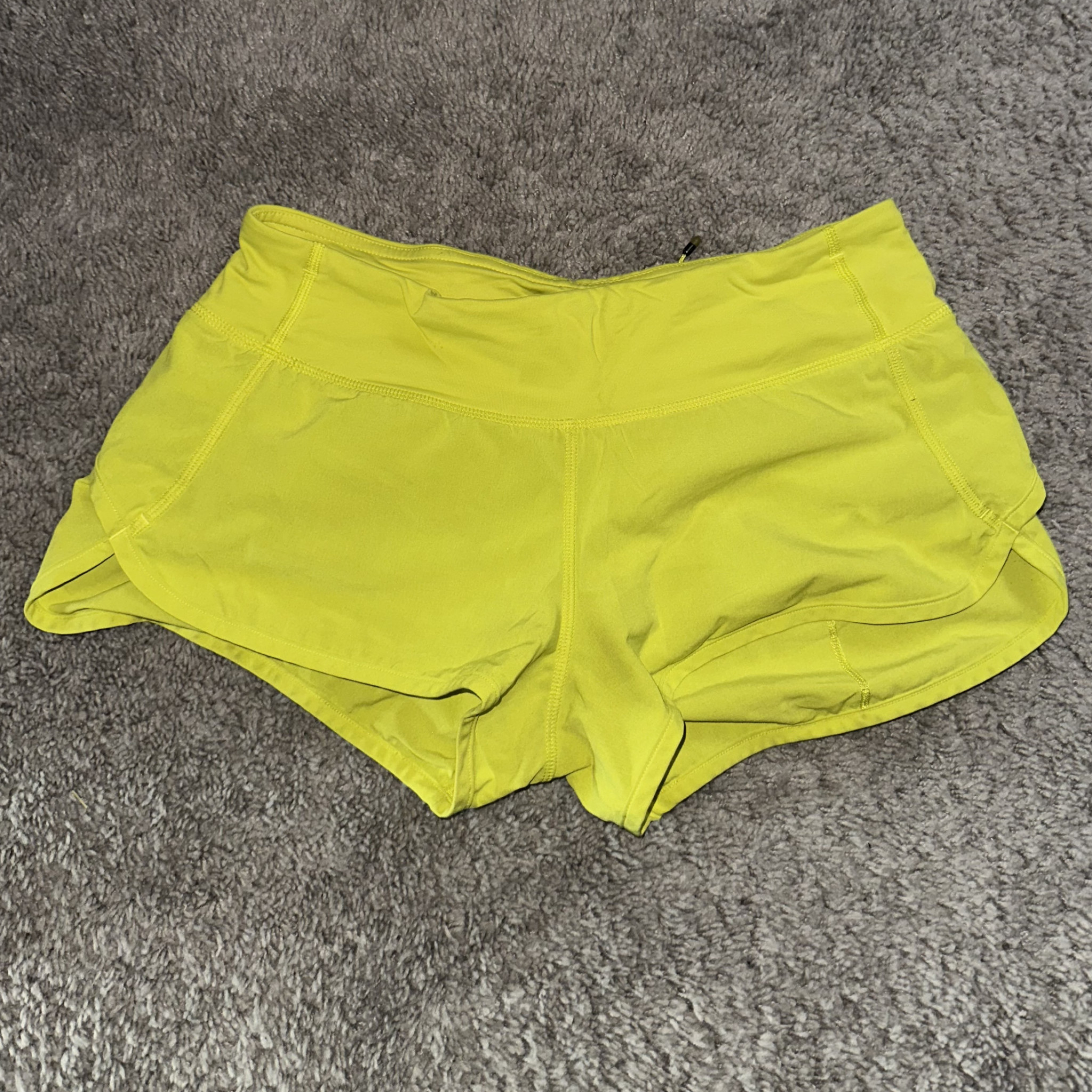 Neon Lululemon Running Shorts