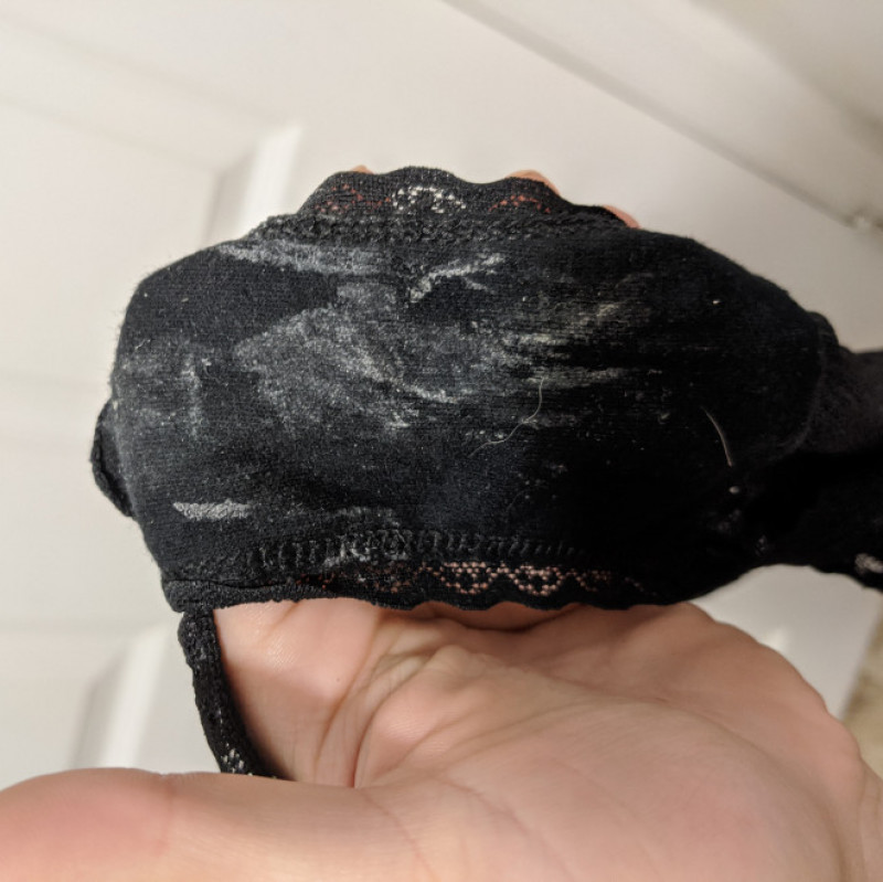 Lil Black Cum Panties