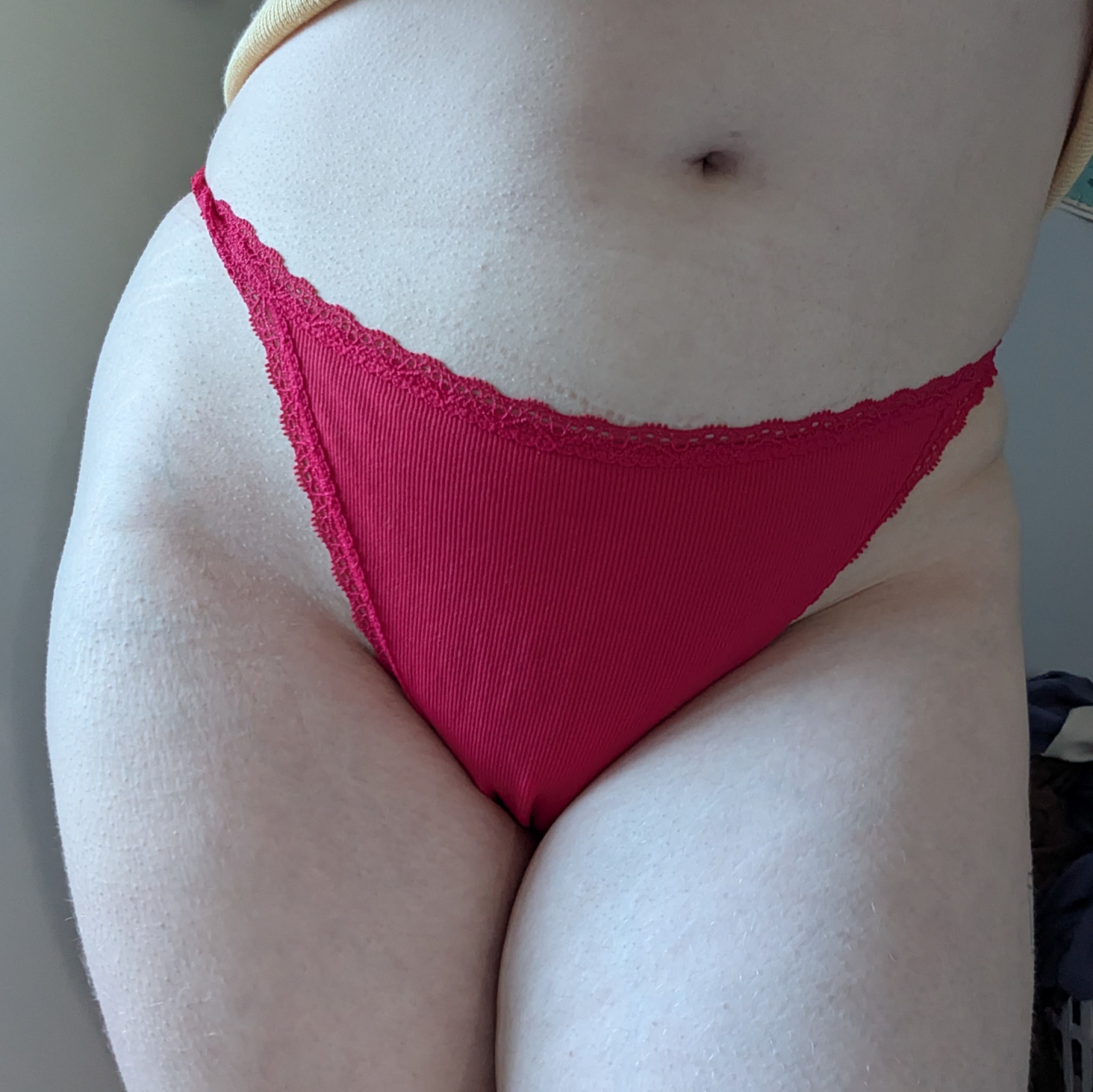 Cotton Gstring Thong Red Panties