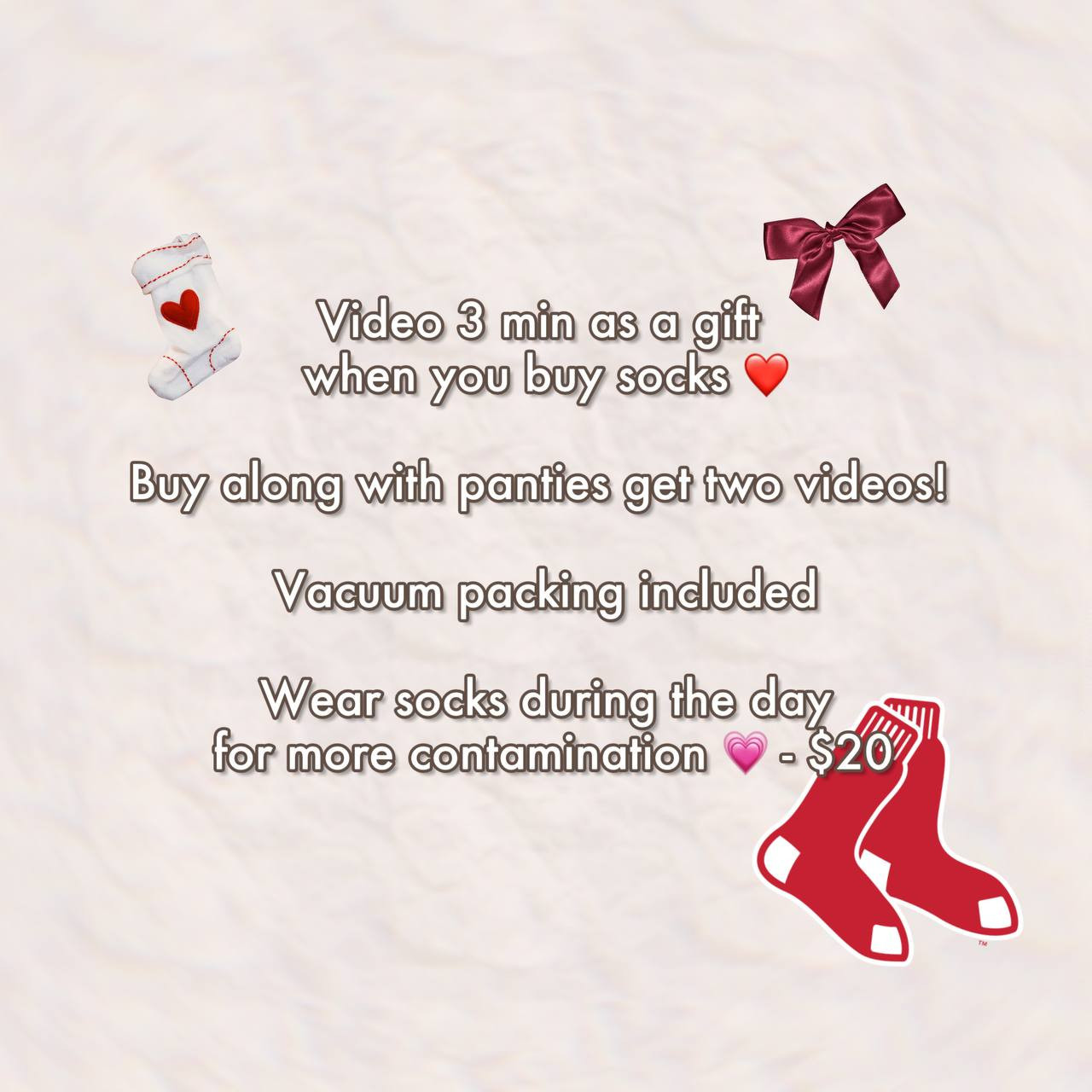 Black socks with a pattern