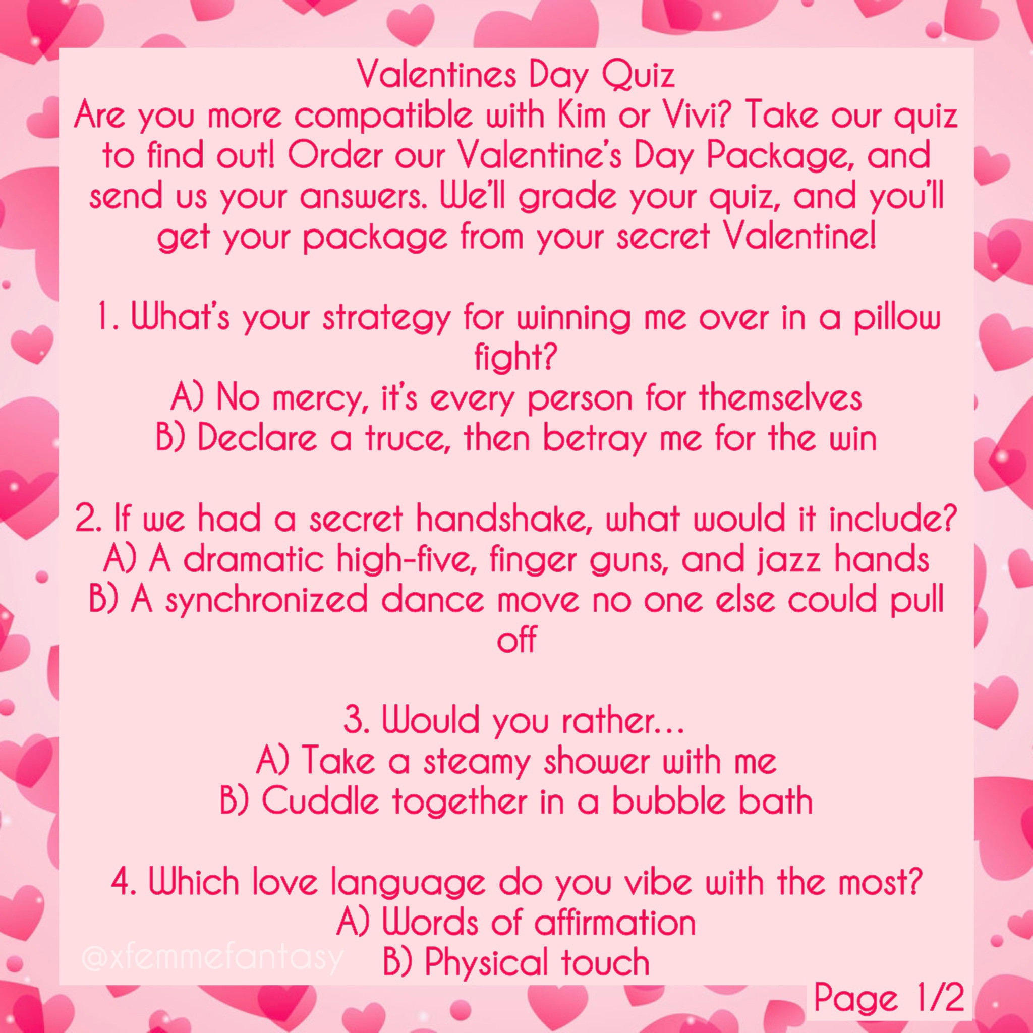 Secret Admirer Valentine Package