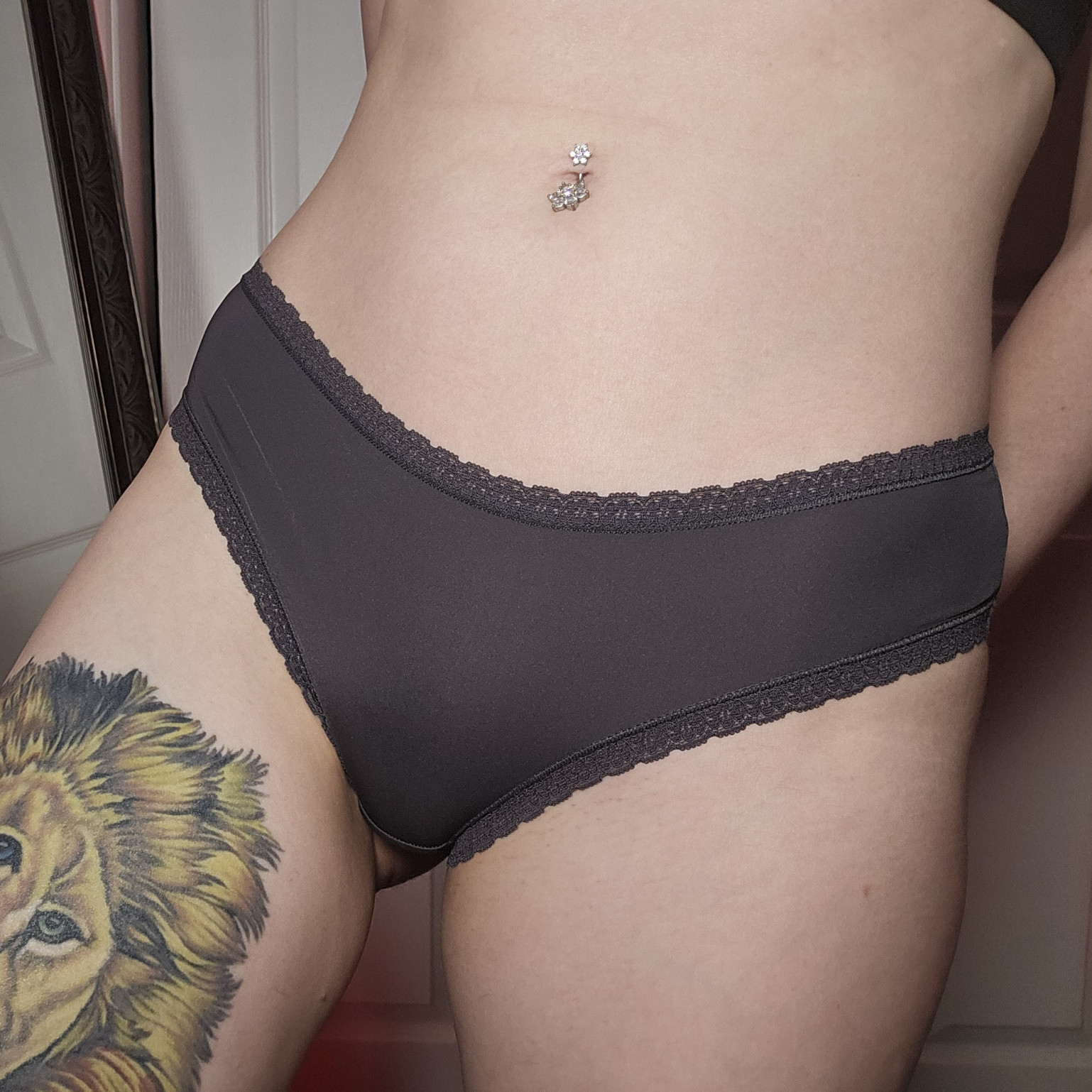 Shiny Dark Grey Cheeky