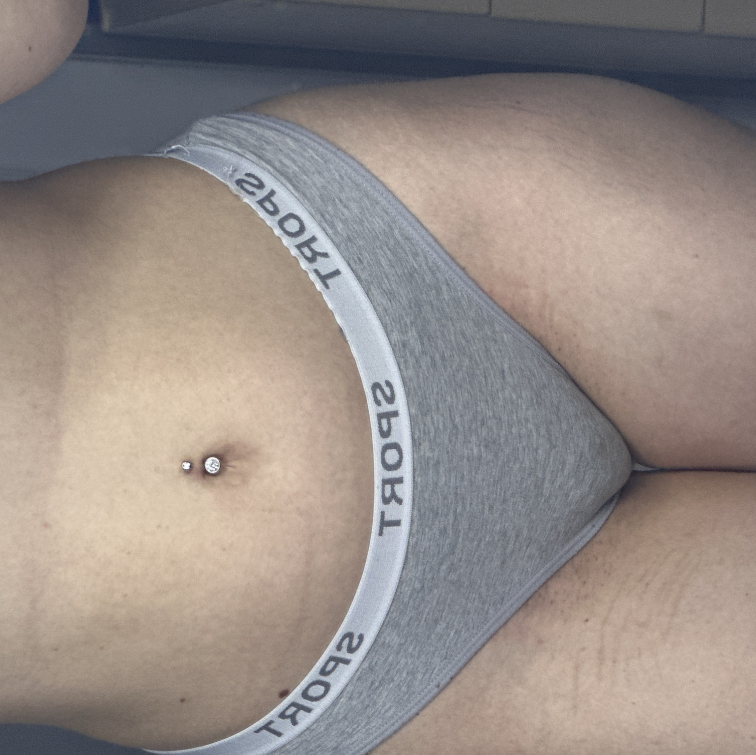 Grey sport panties