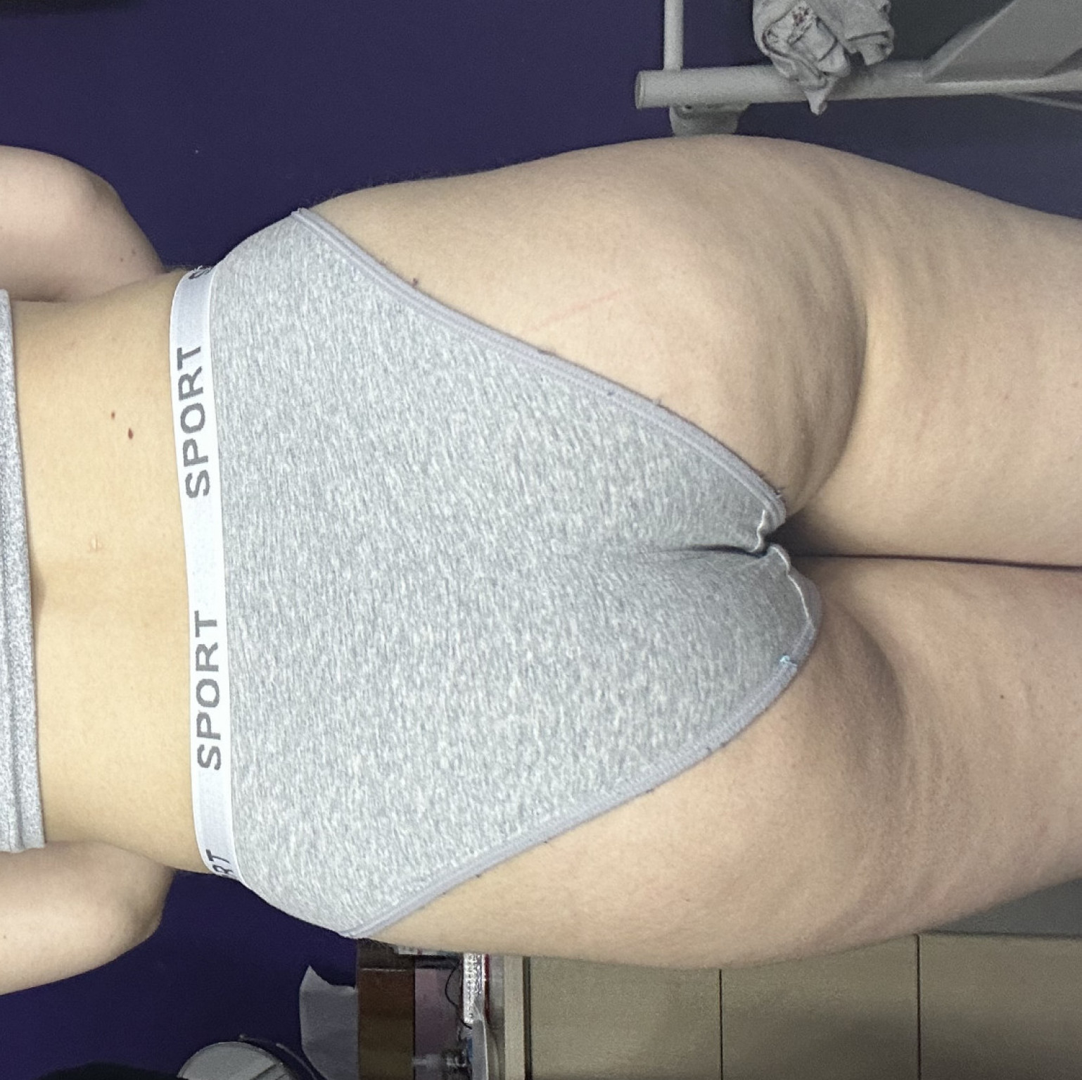 Grey sport panties