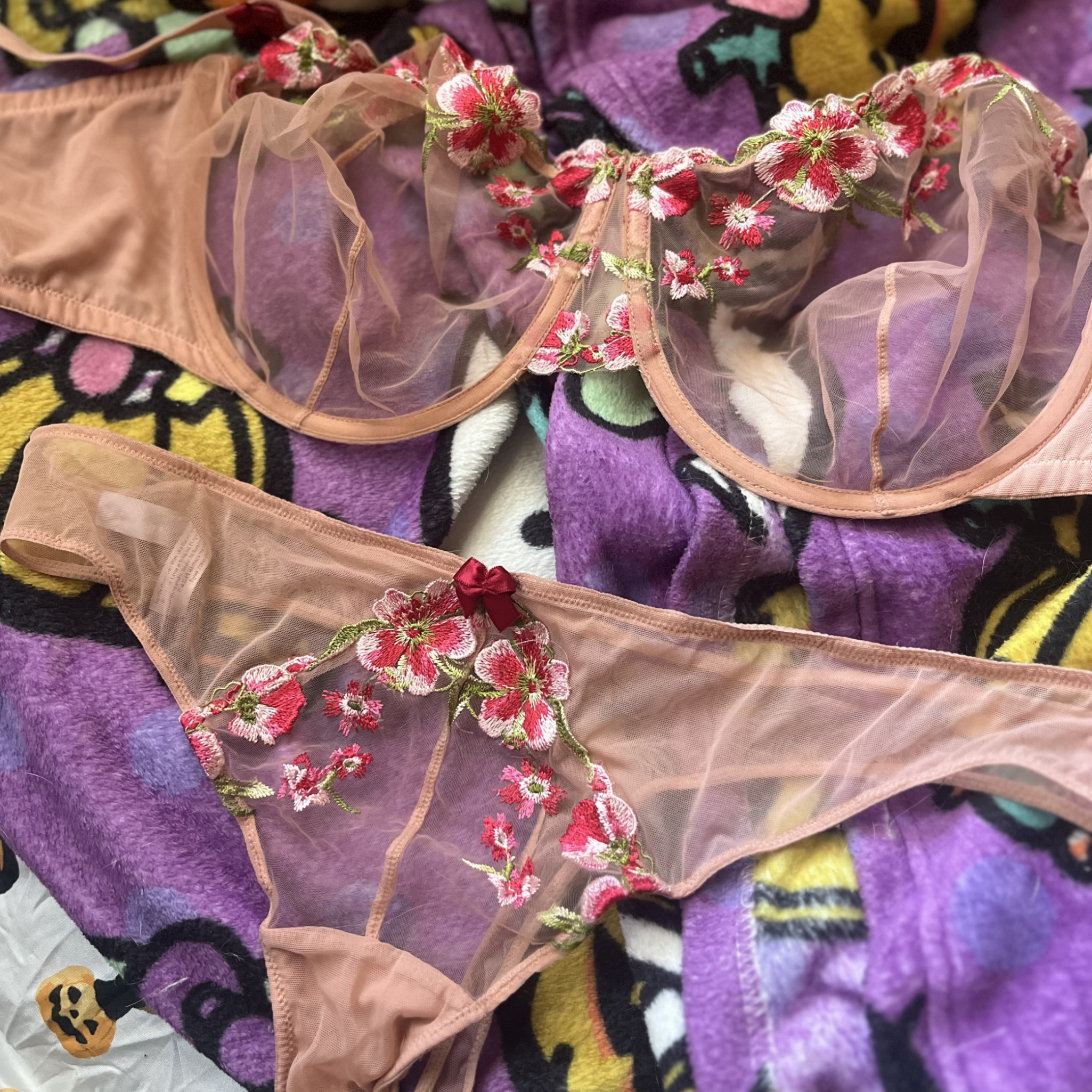 Worn Lingerie Set
