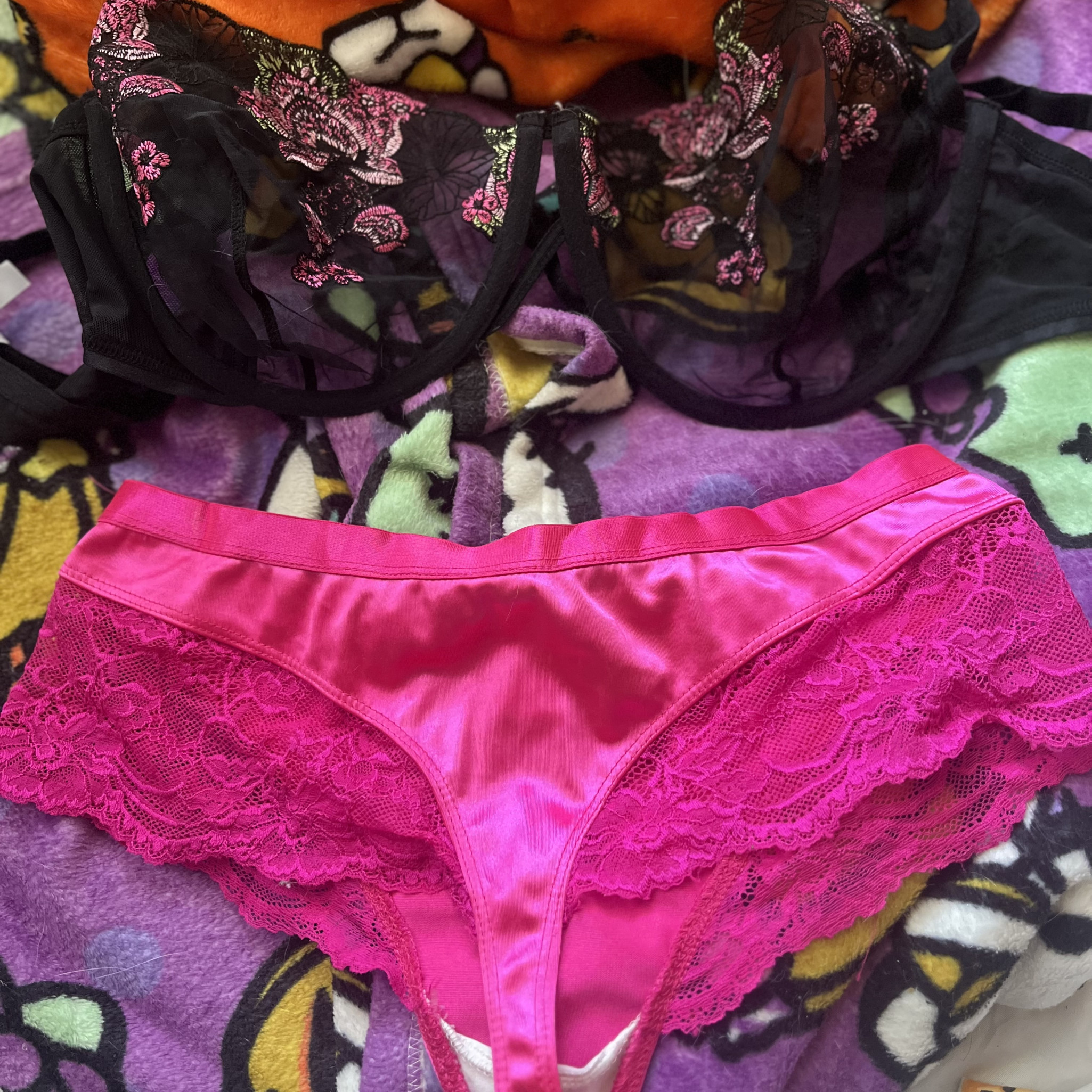Worn Lingerie Set