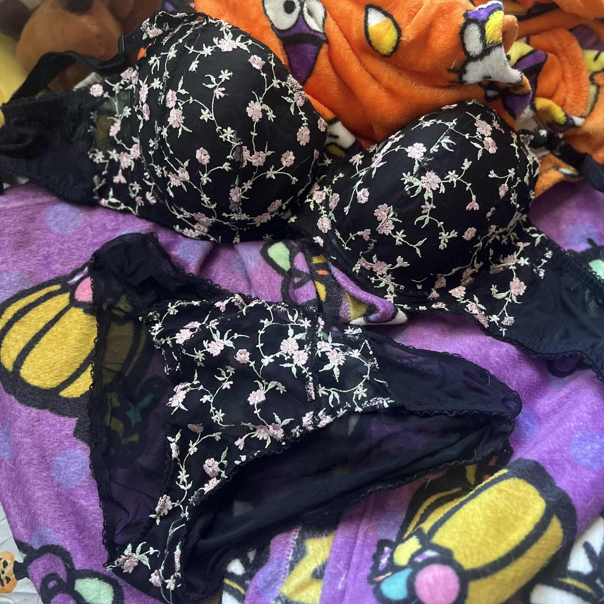 Worn Lingerie Set