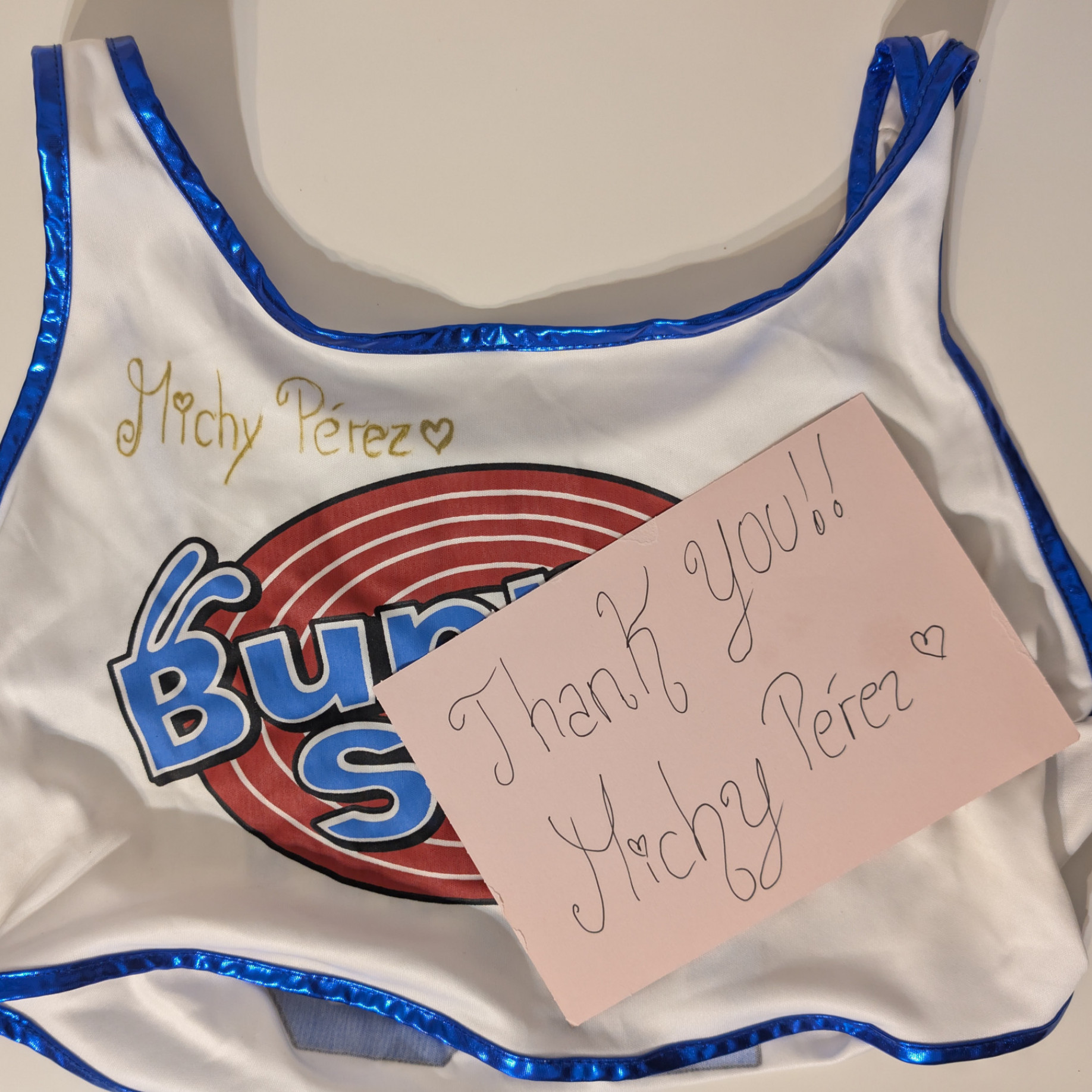 Michy Perez: Michy Bunny Outfit Worn Used and Signed