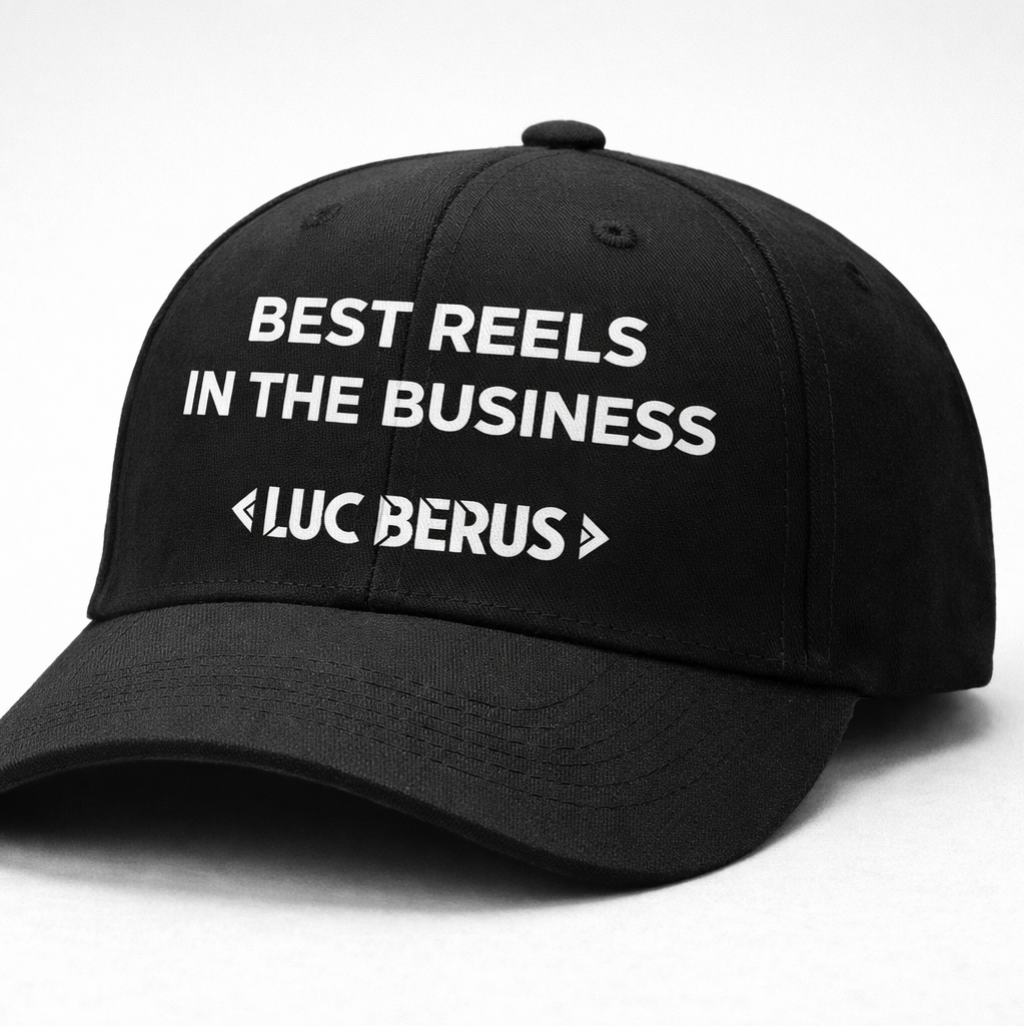 Cap Best Reels In The Business Luc Berus Black w Video Gift