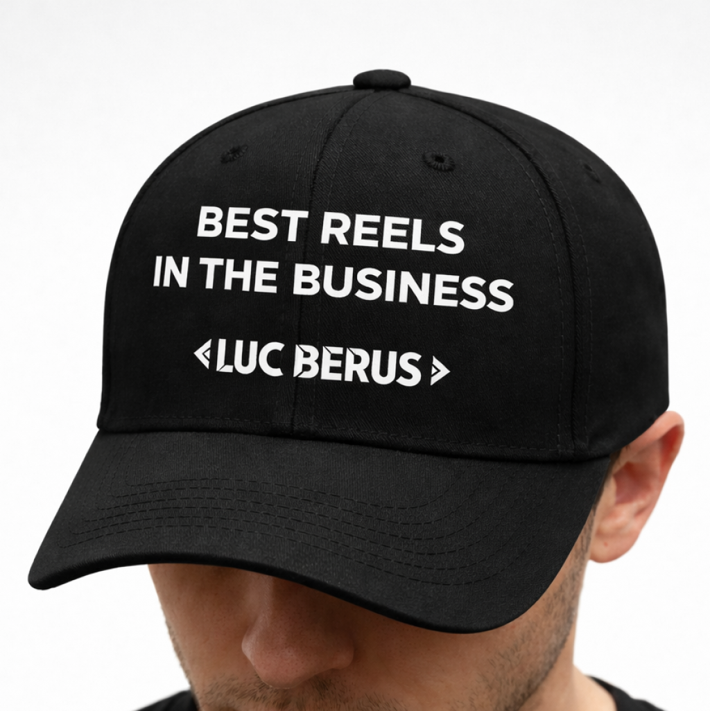Cap Best Reels In The Business Luc Berus Black w Video Gift
