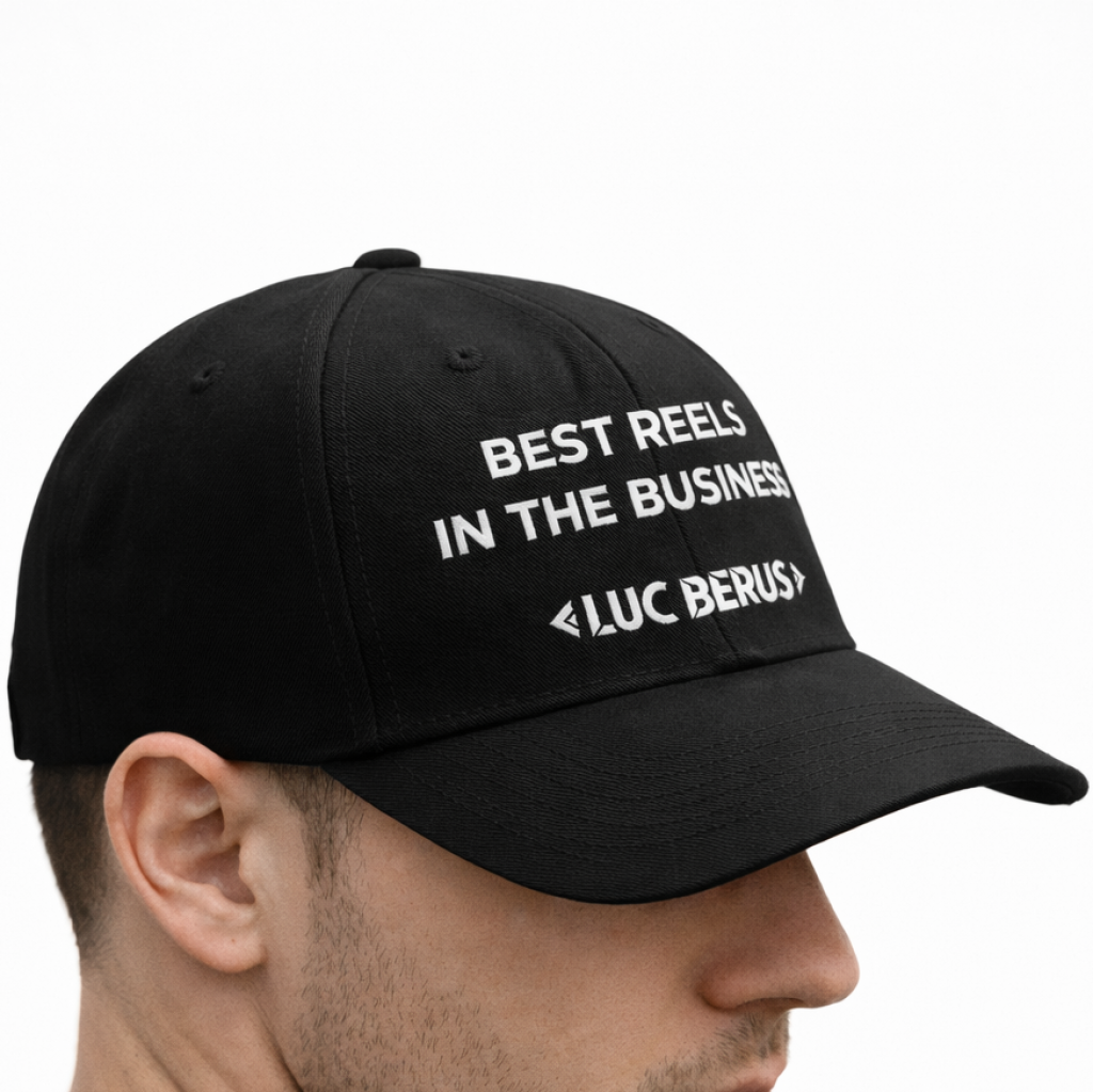 Cap Best Reels In The Business Luc Berus Black w Video Gift