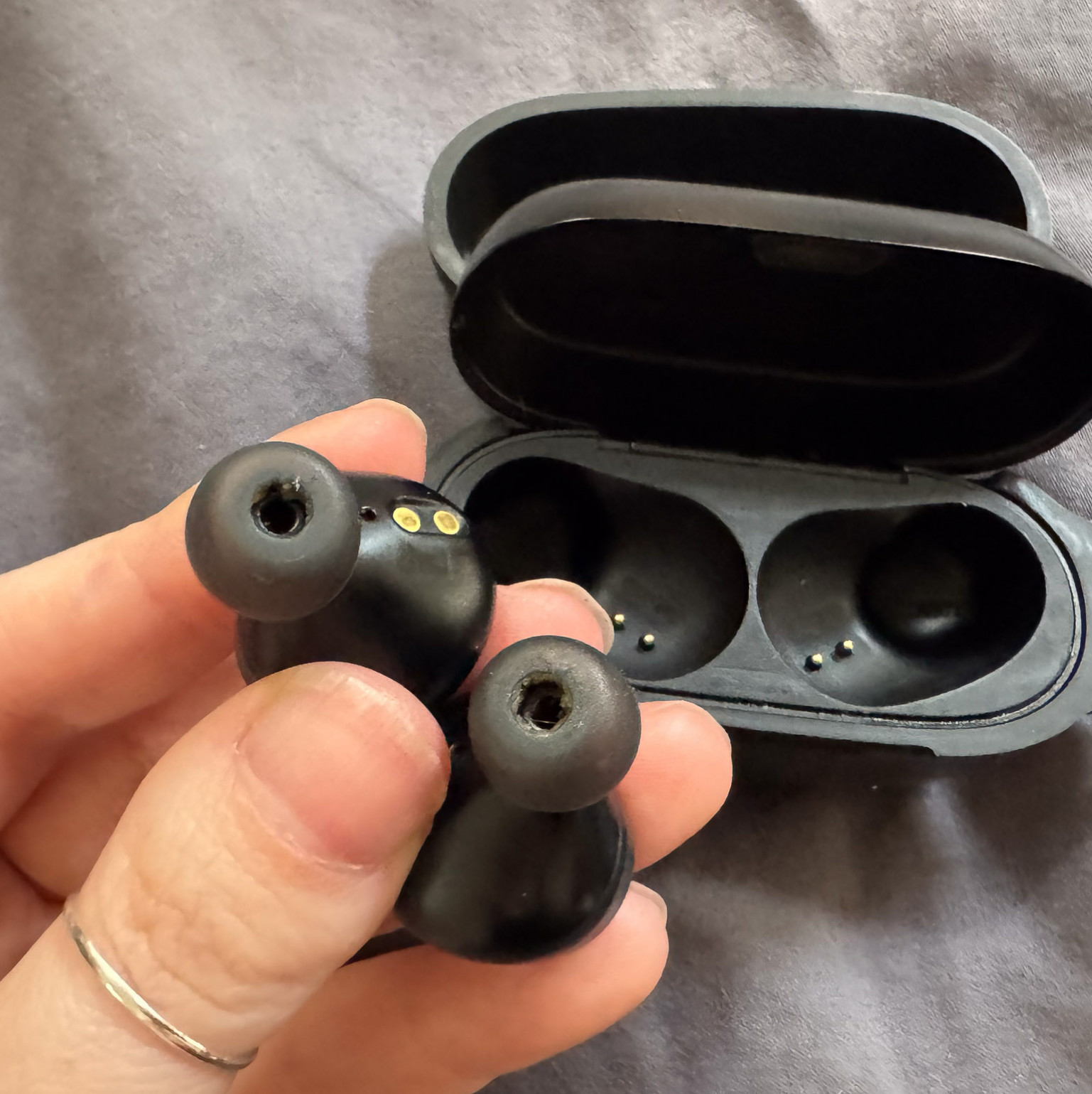 Used earbuds