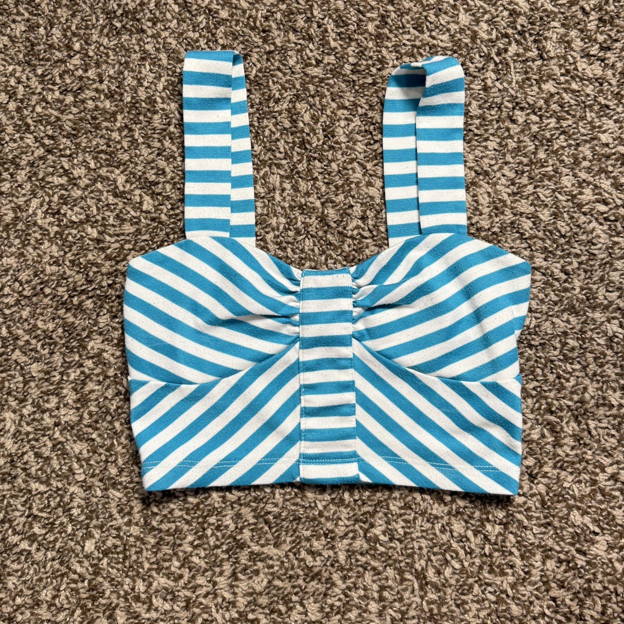 Old Striped Crop Top