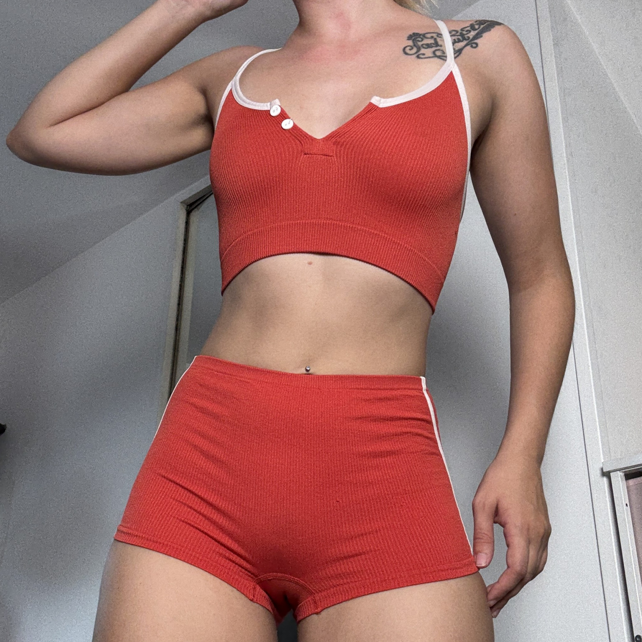 Red Two Piece Set