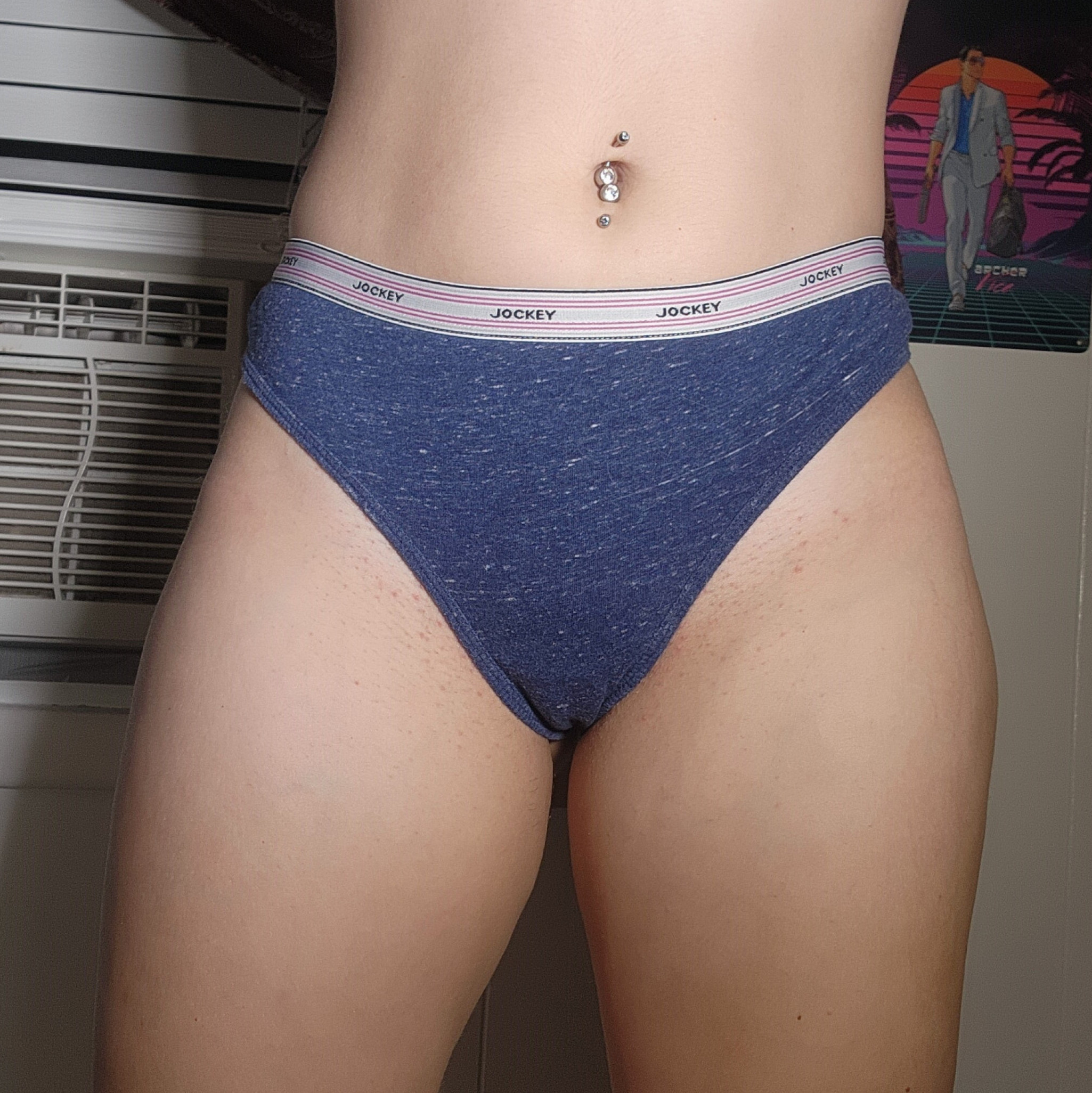 Navy Blue Thong
