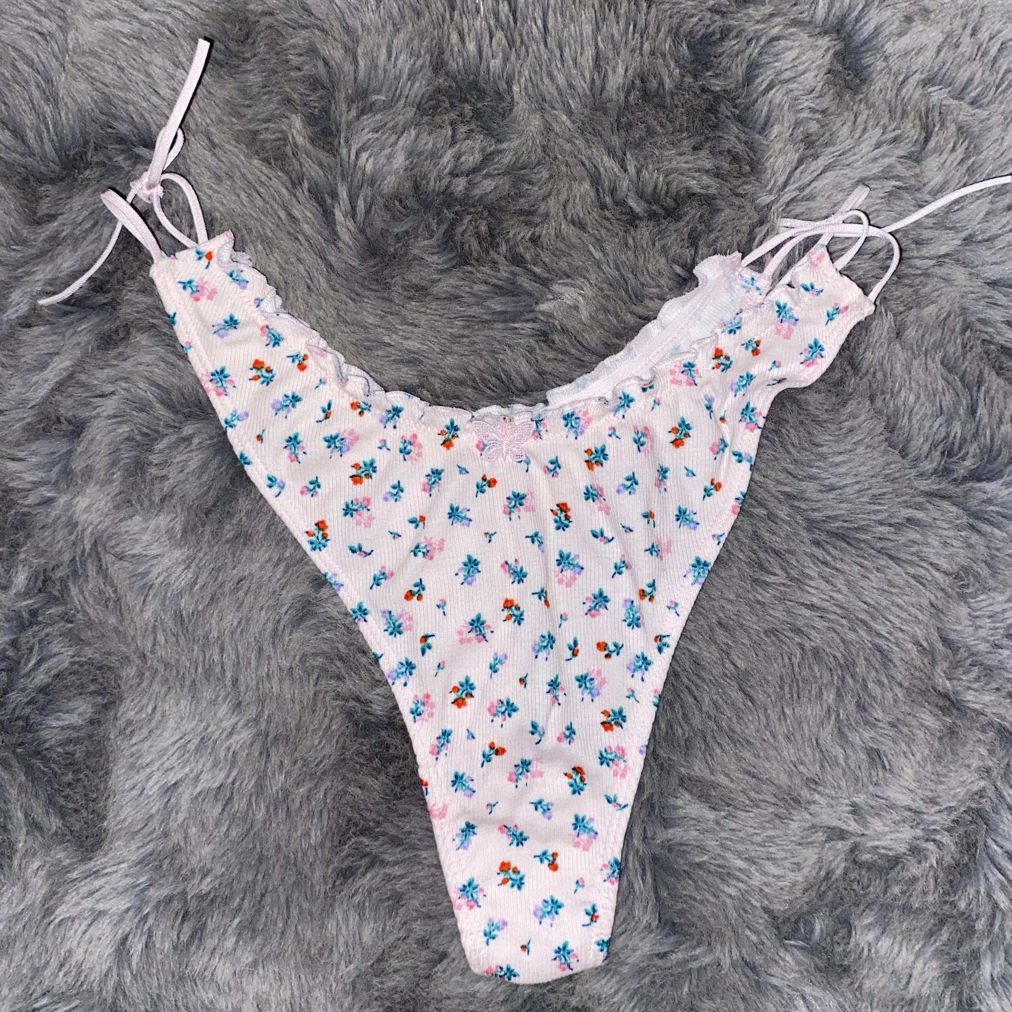 Victorias Secret Floral Thong Panties