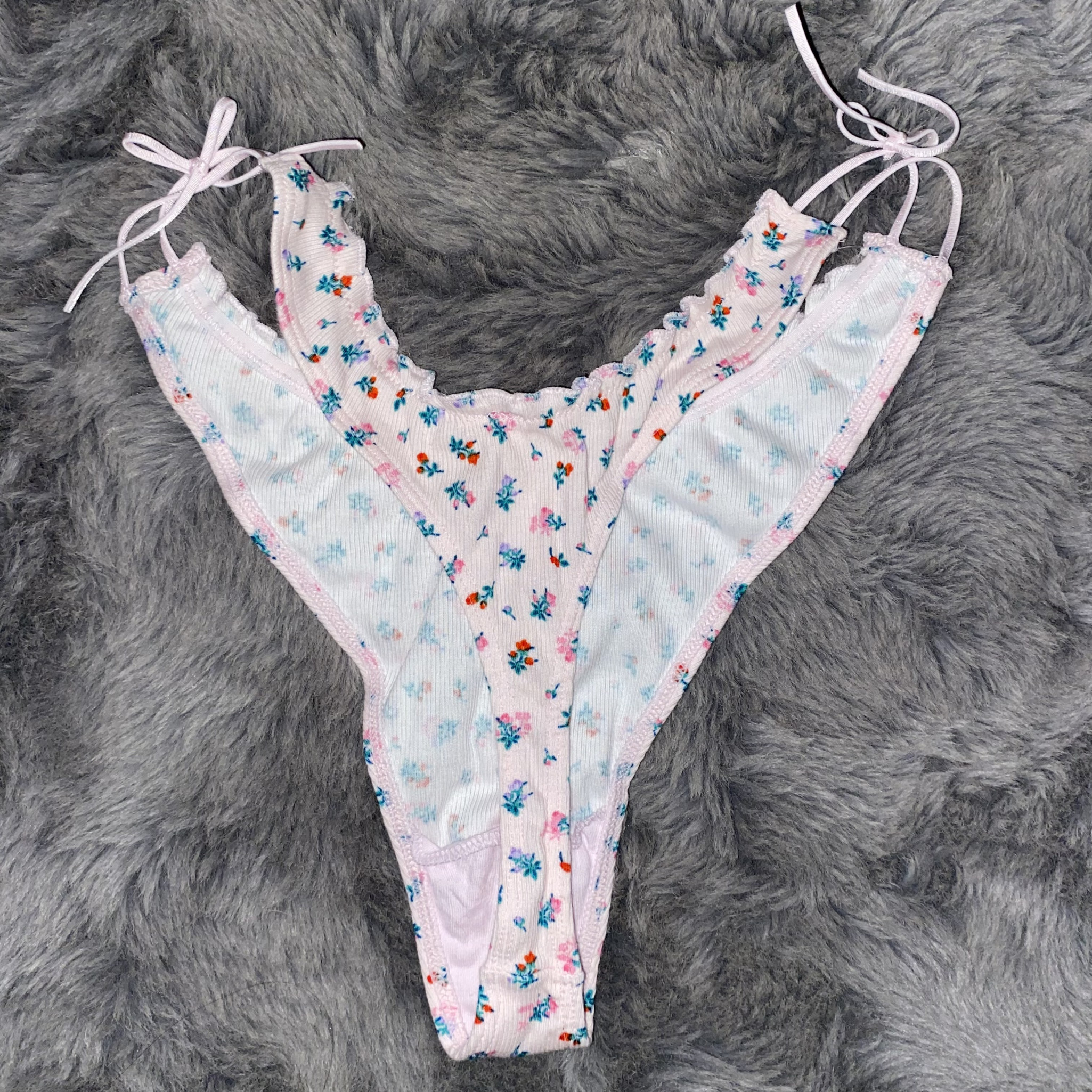 Victorias Secret Floral Thong Panties
