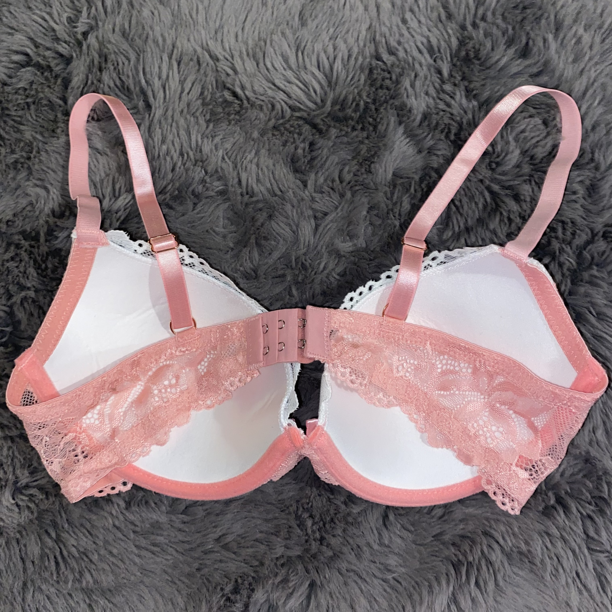 Pink Lace Lightly Lined Bra