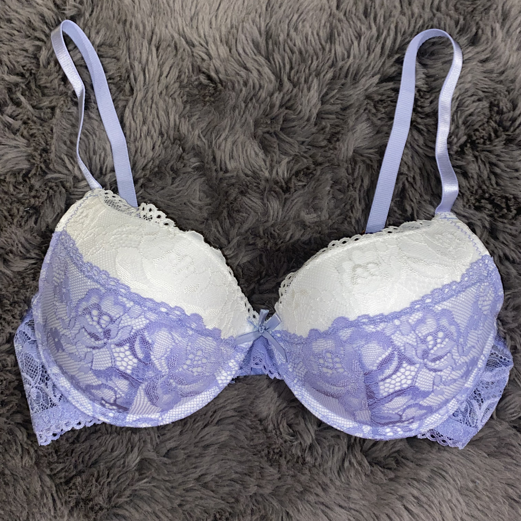 Blue Lace Lightly Lined Bra
