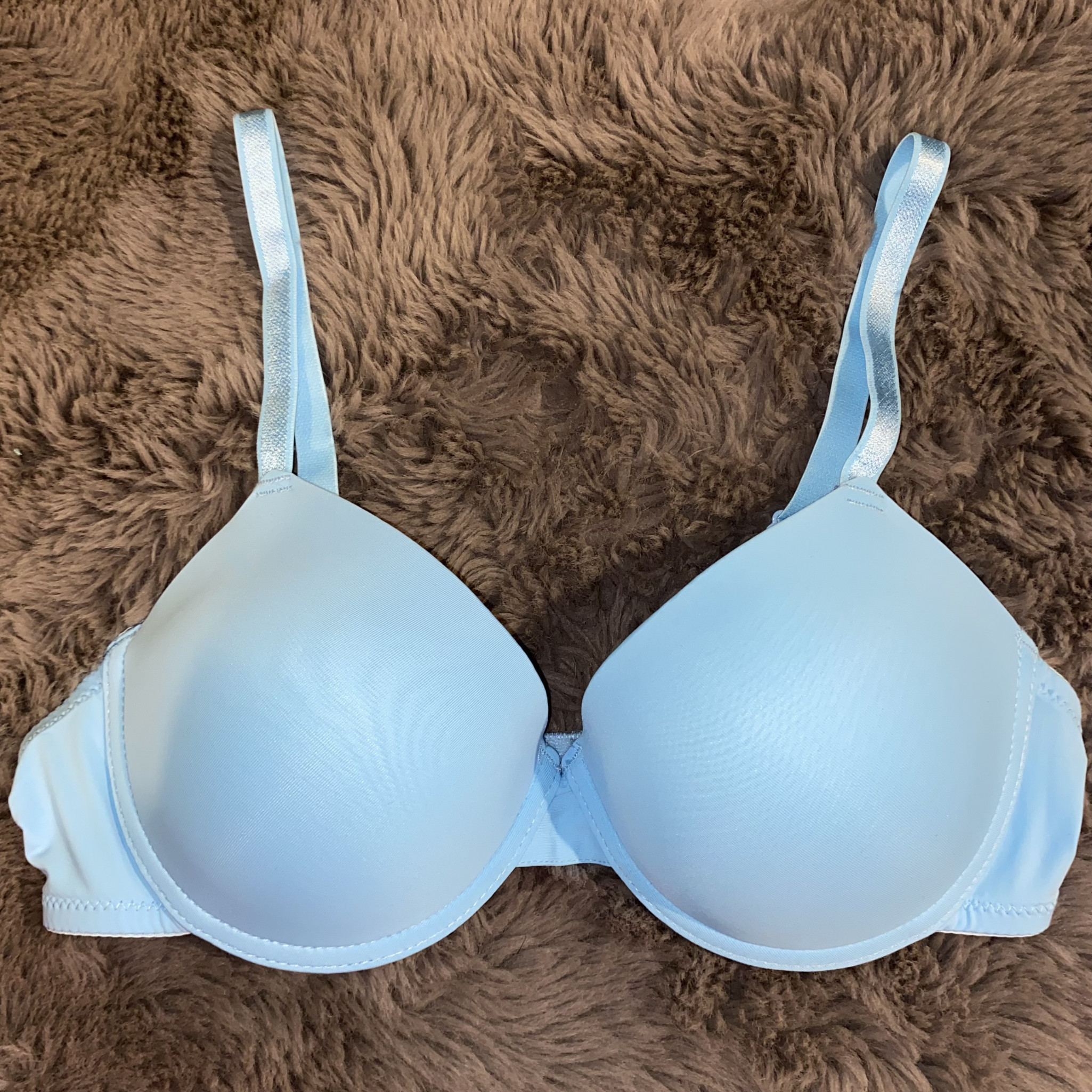 Blue Lightly Lined Bra