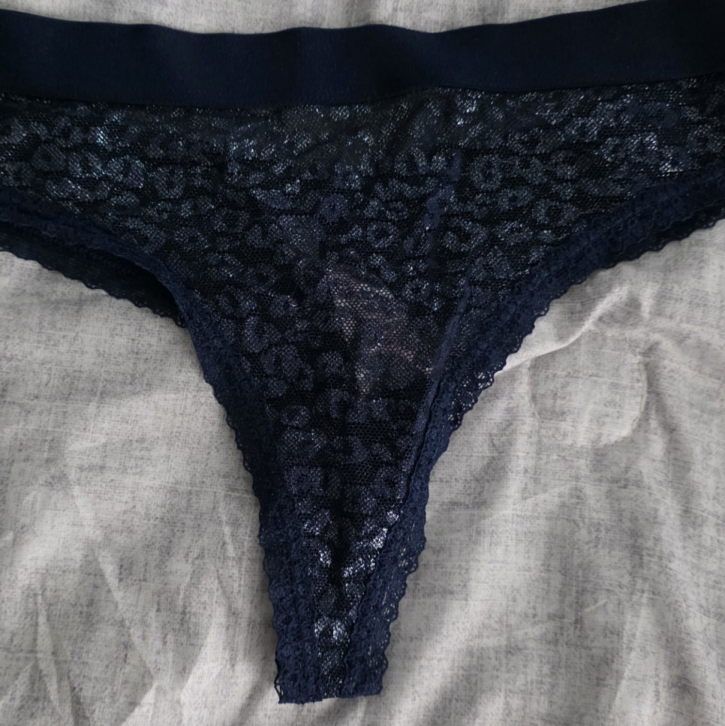 Navy Blue Victoria Secret Thong