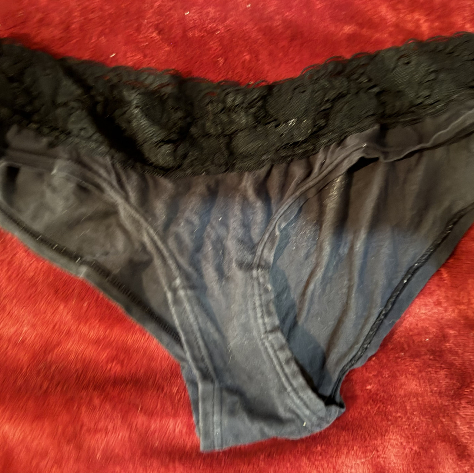 Black lace panties