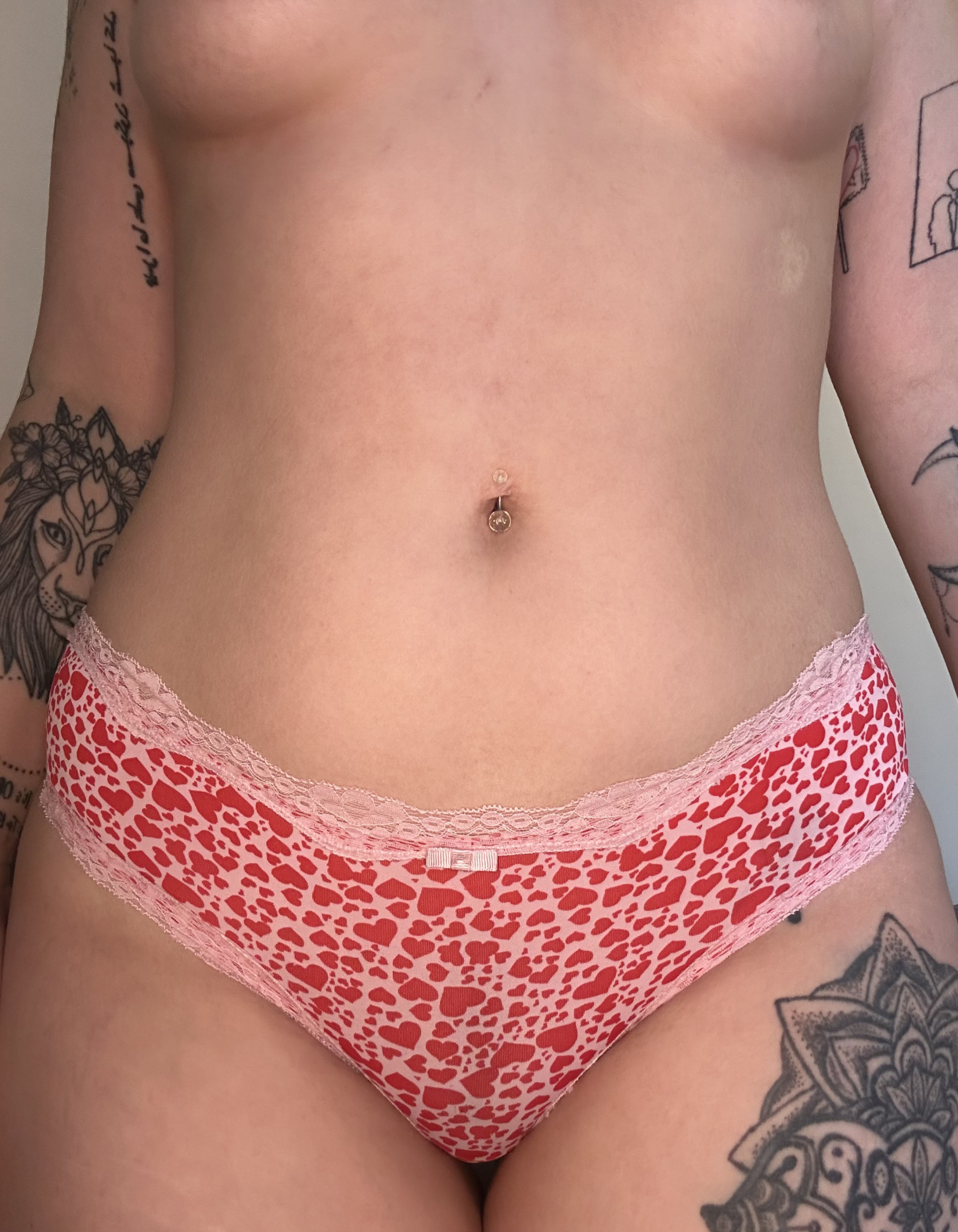 Pink and red brazilian briefs