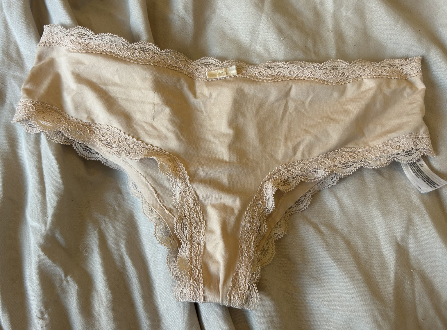 Beige brazilian briefs