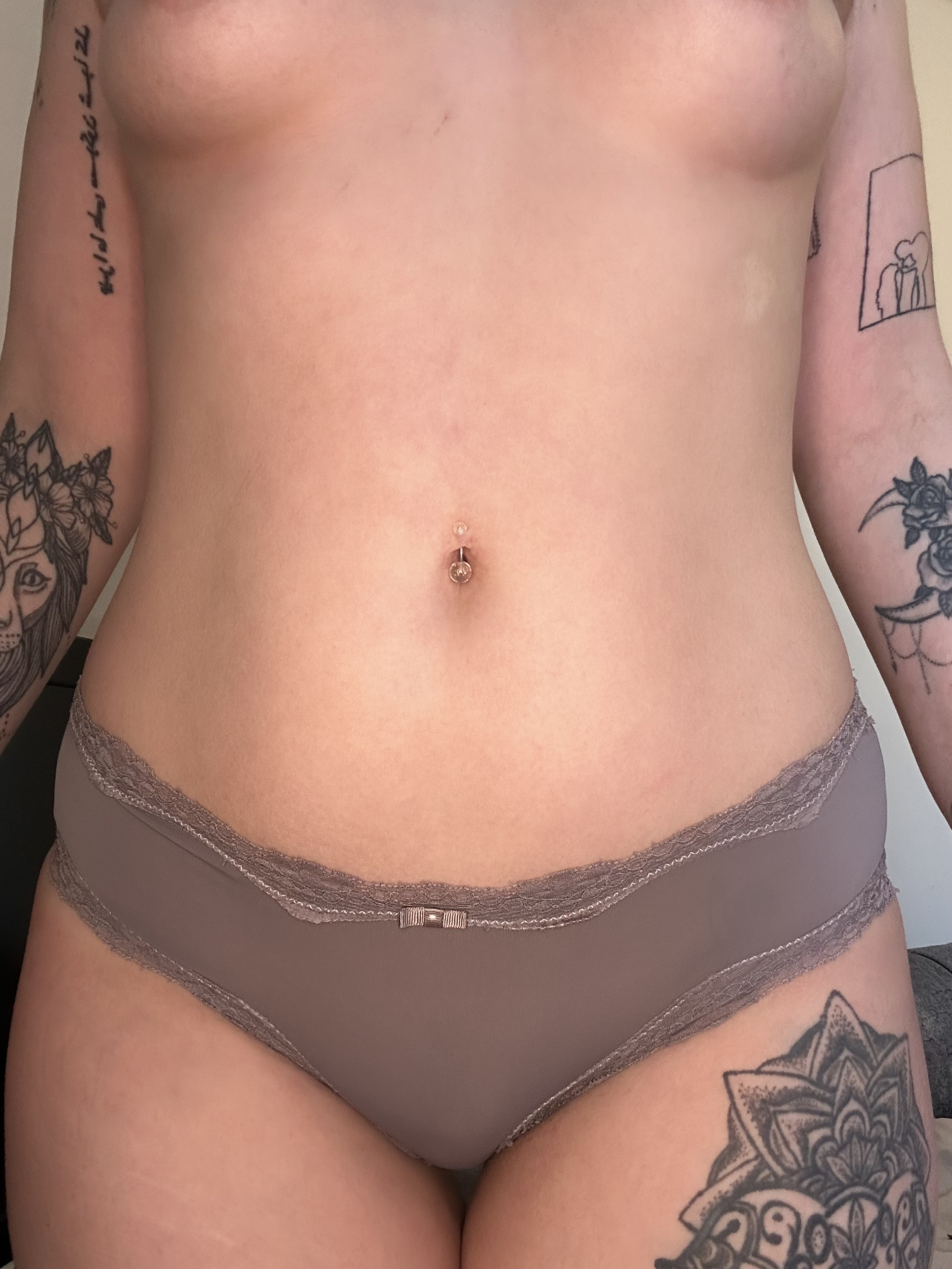 Grey brown brazilian briefs