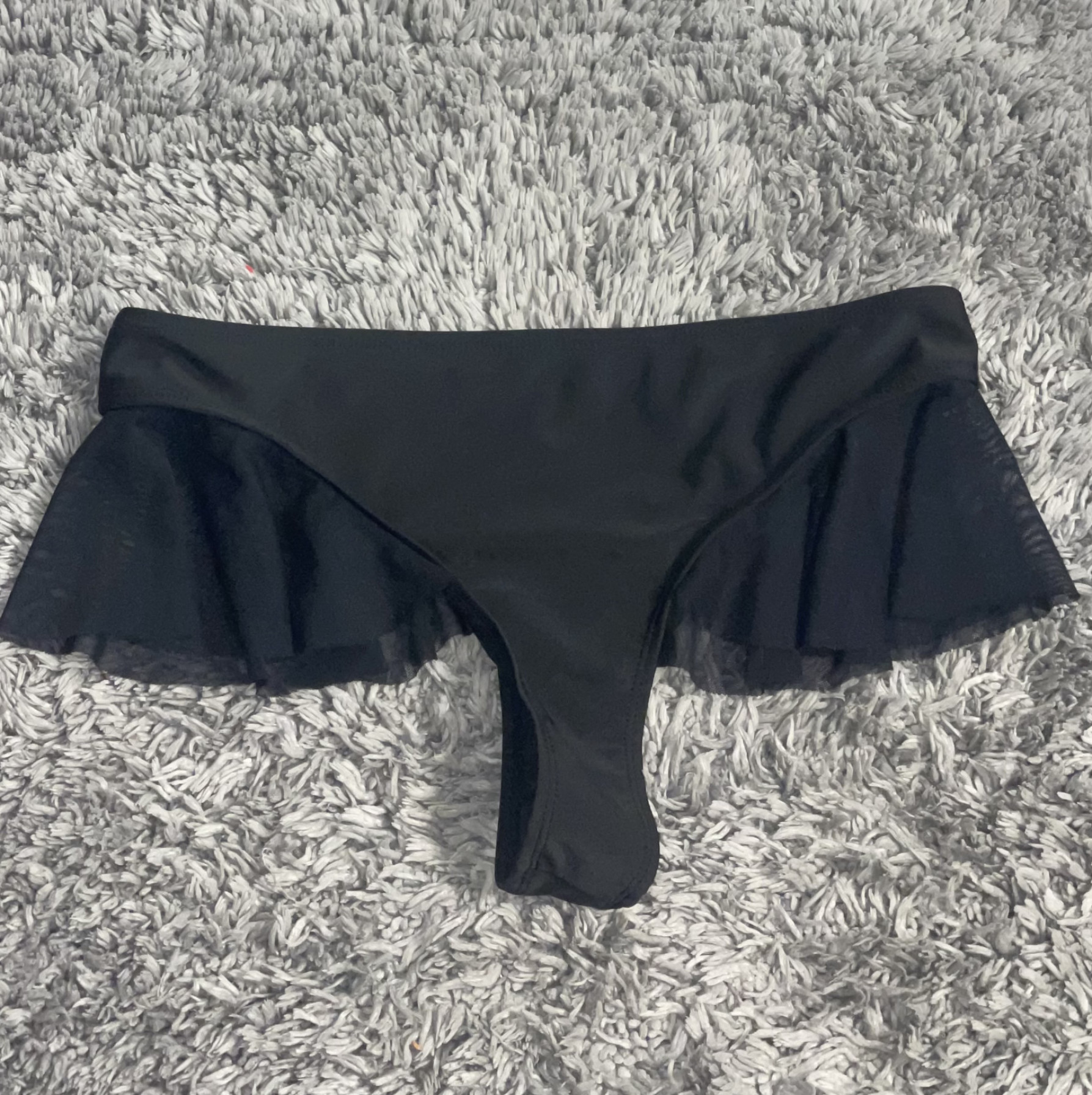 Black Skirt Flowy Panty