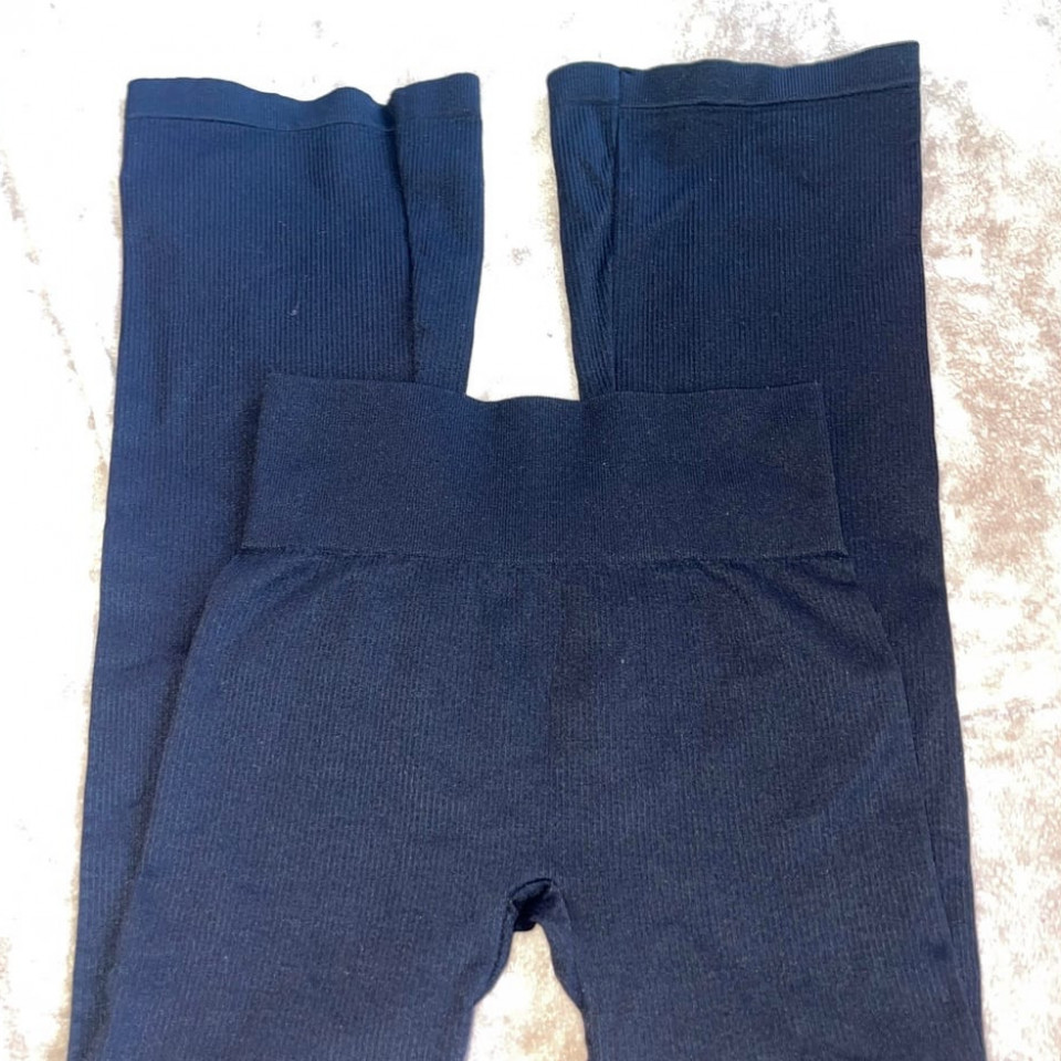 Black QQQ Flare Legging