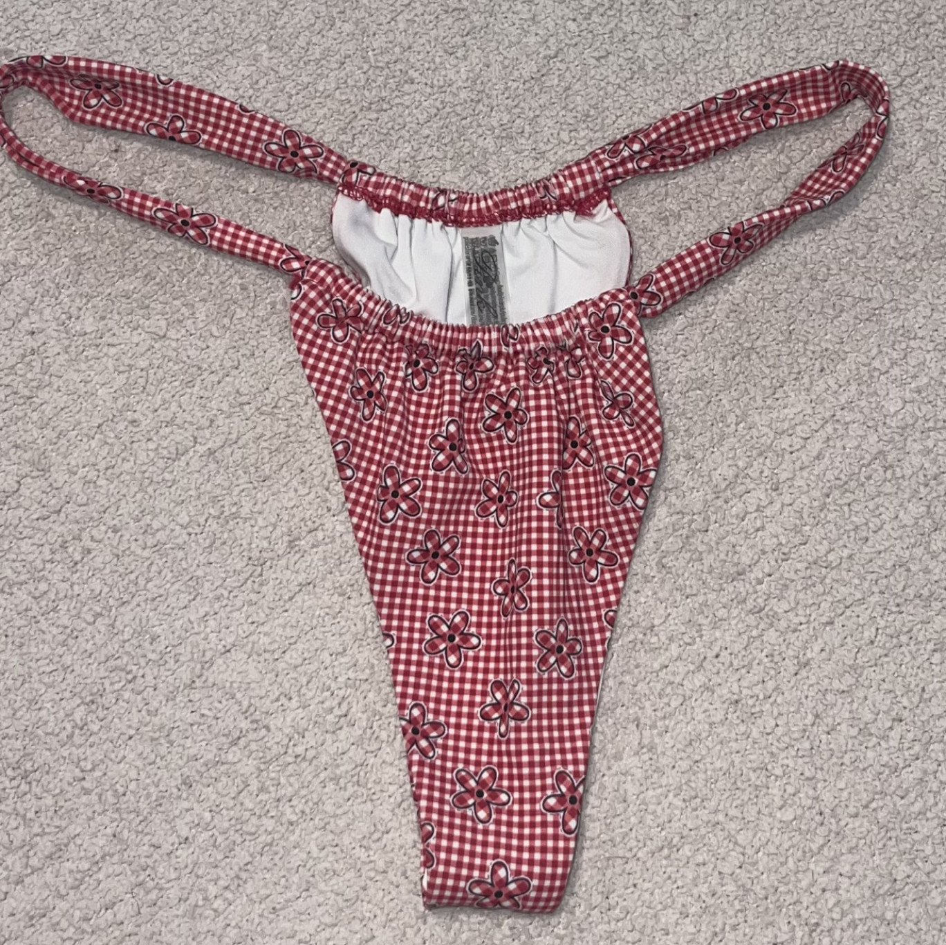 Red Thong Bikini Bottom VS