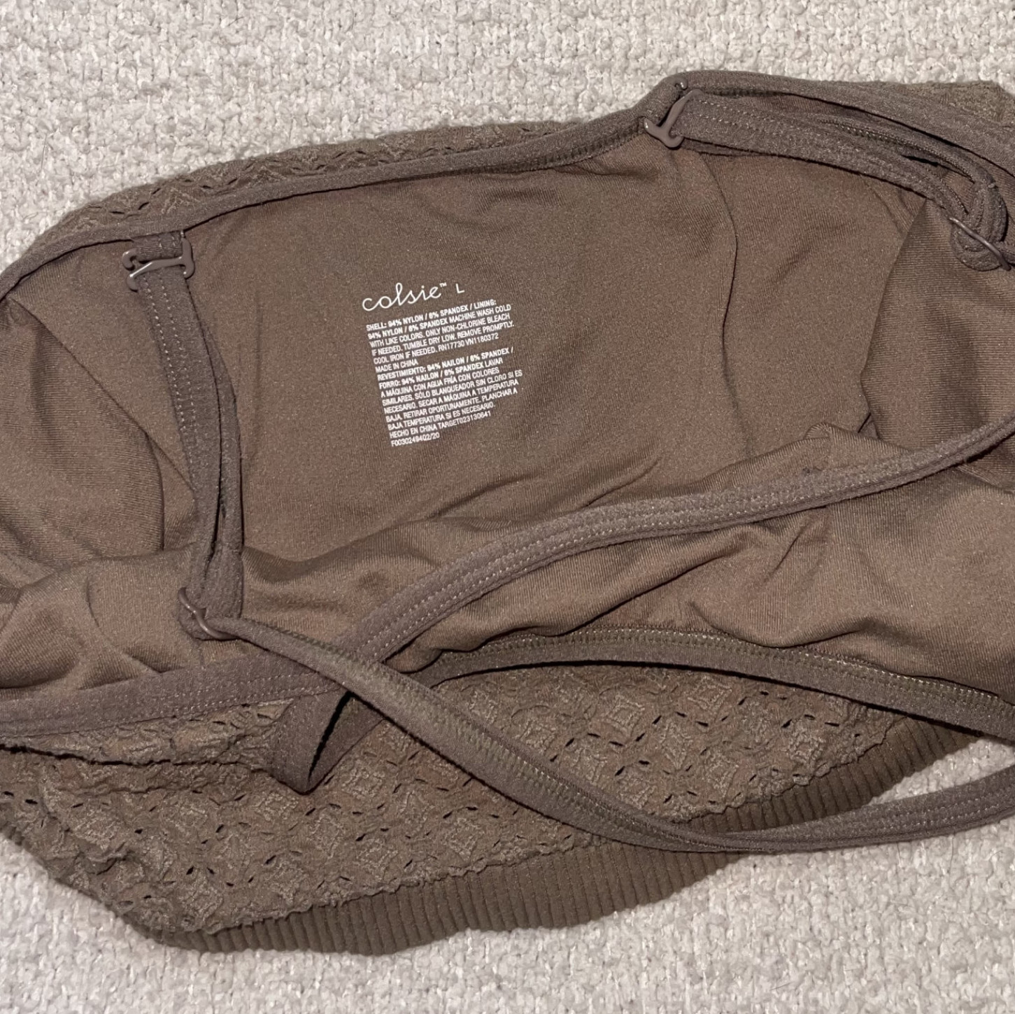Brown Sports Bra or Top
