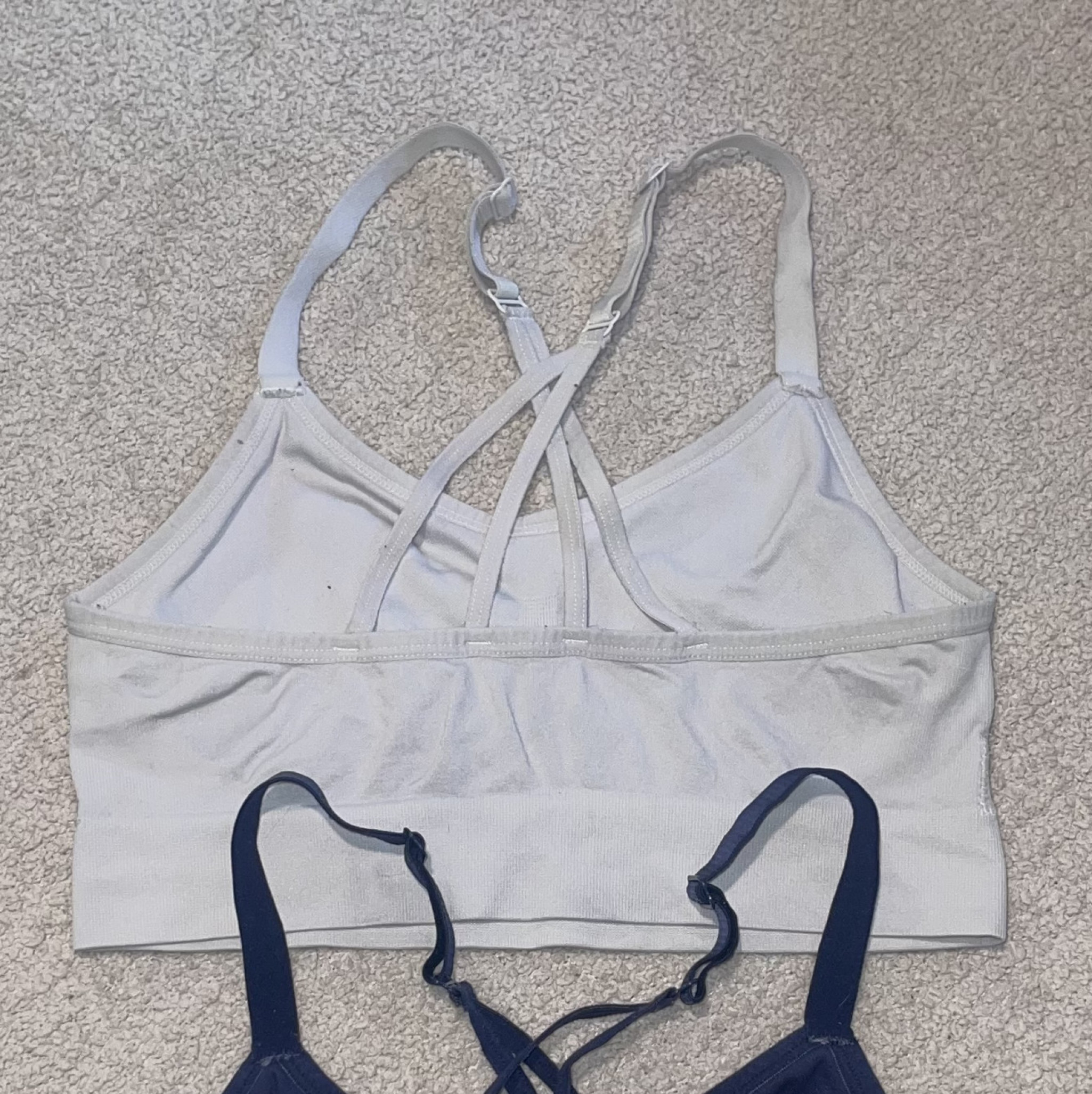 White Sports Bra NB