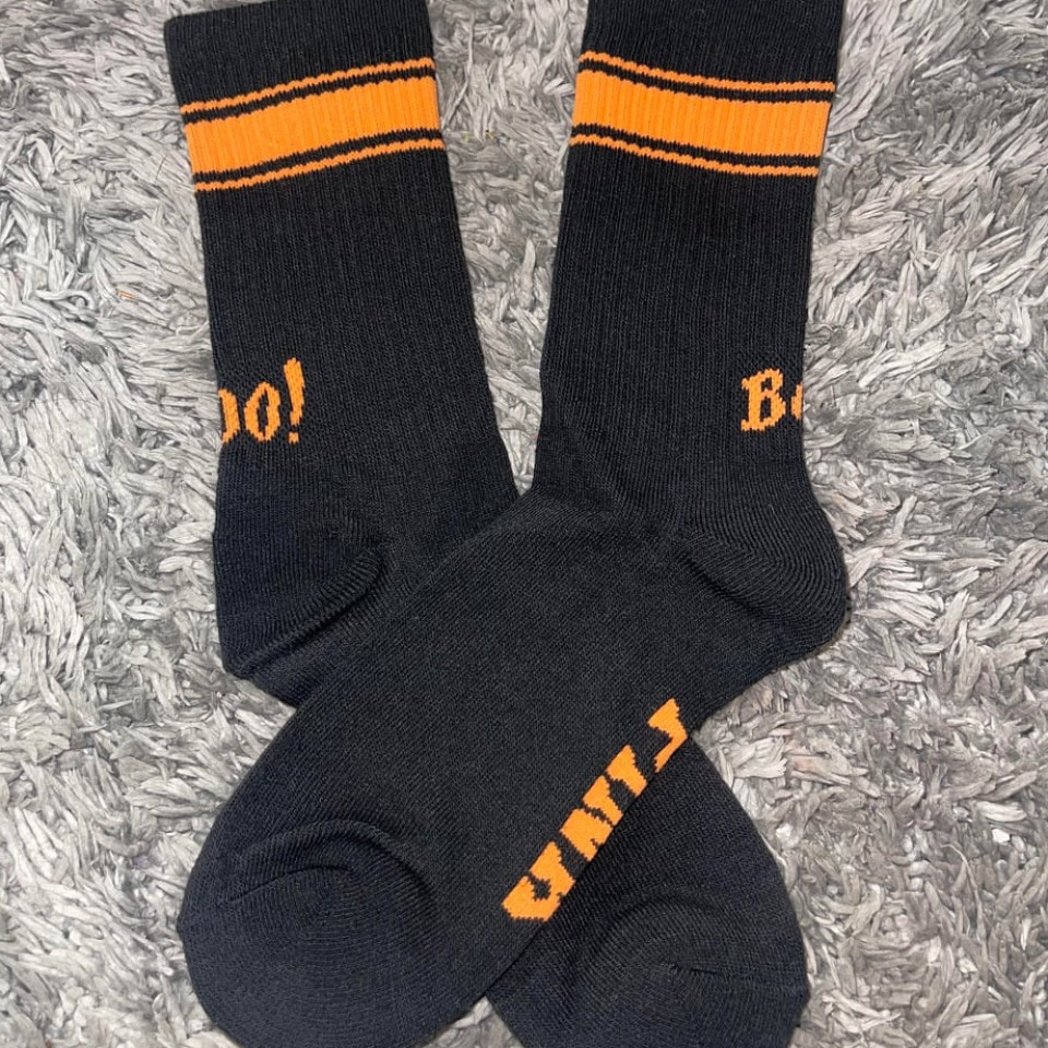 Black BOO VS Crew Socks