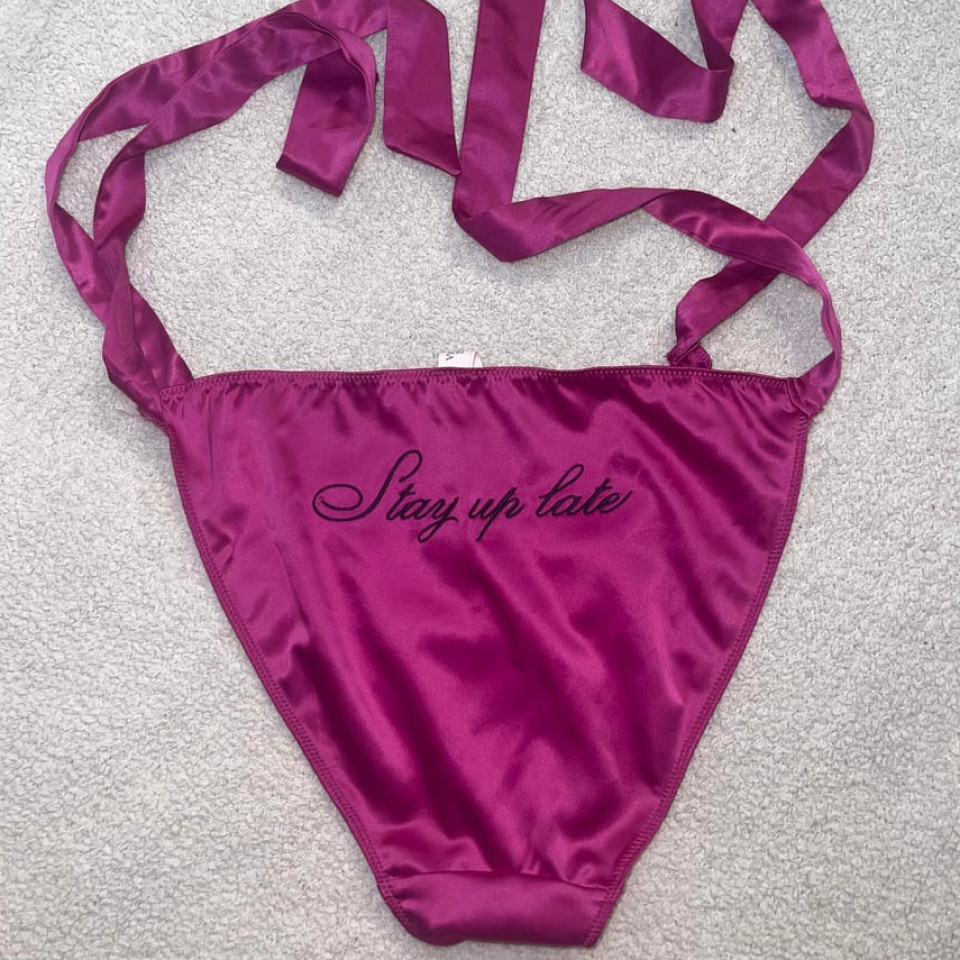 Mag Satin Side Tie Panty